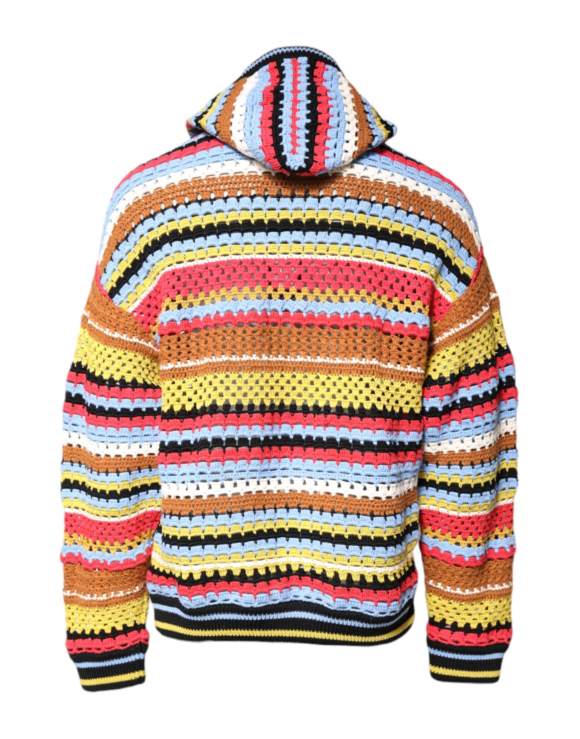 Cotton Hooded Pullover Men's Sweater - Dolce & Gabbana - Modalova