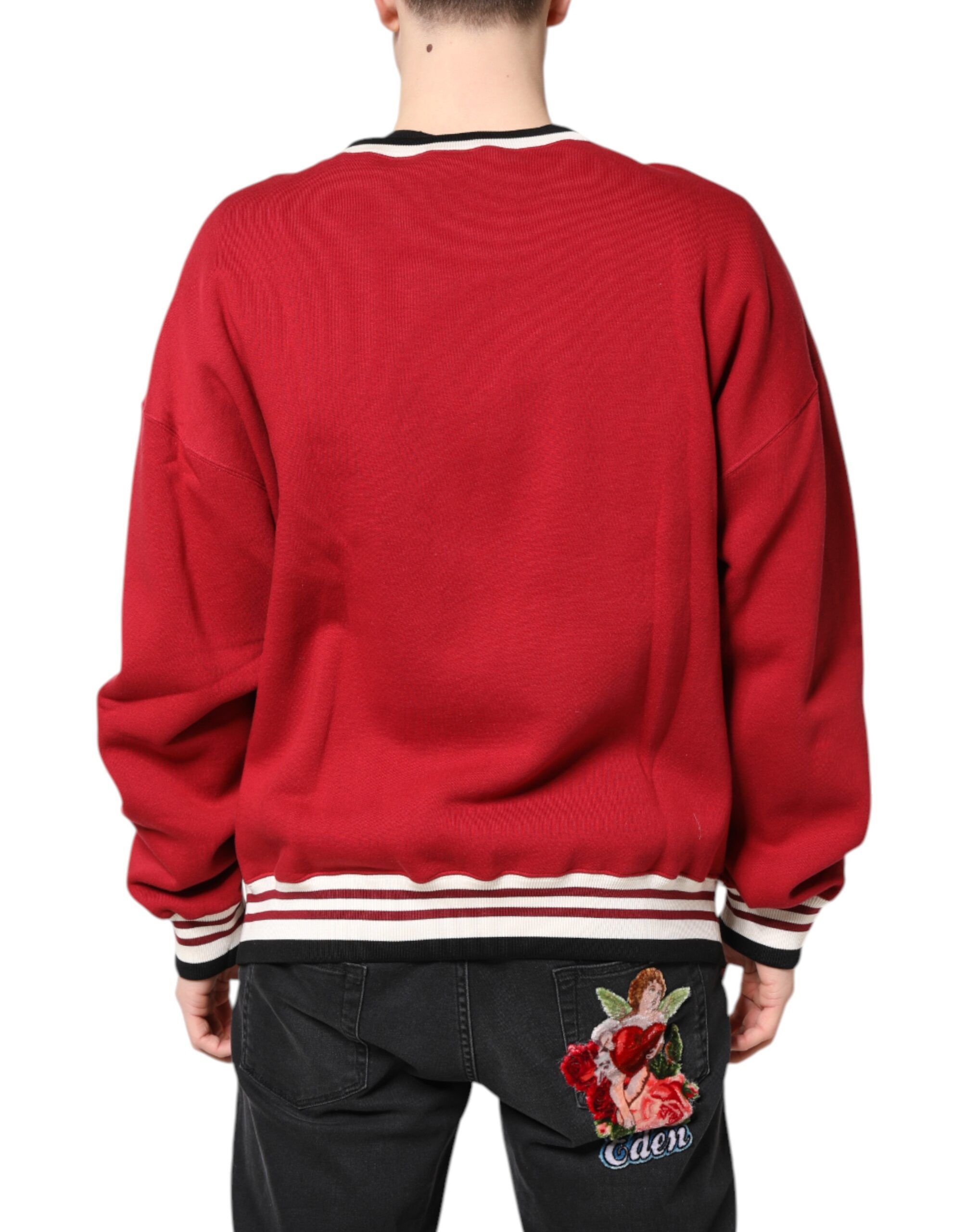 Sequin Knit Pullover Sweatshirt Men's Sweater - Dolce & Gabbana - Modalova