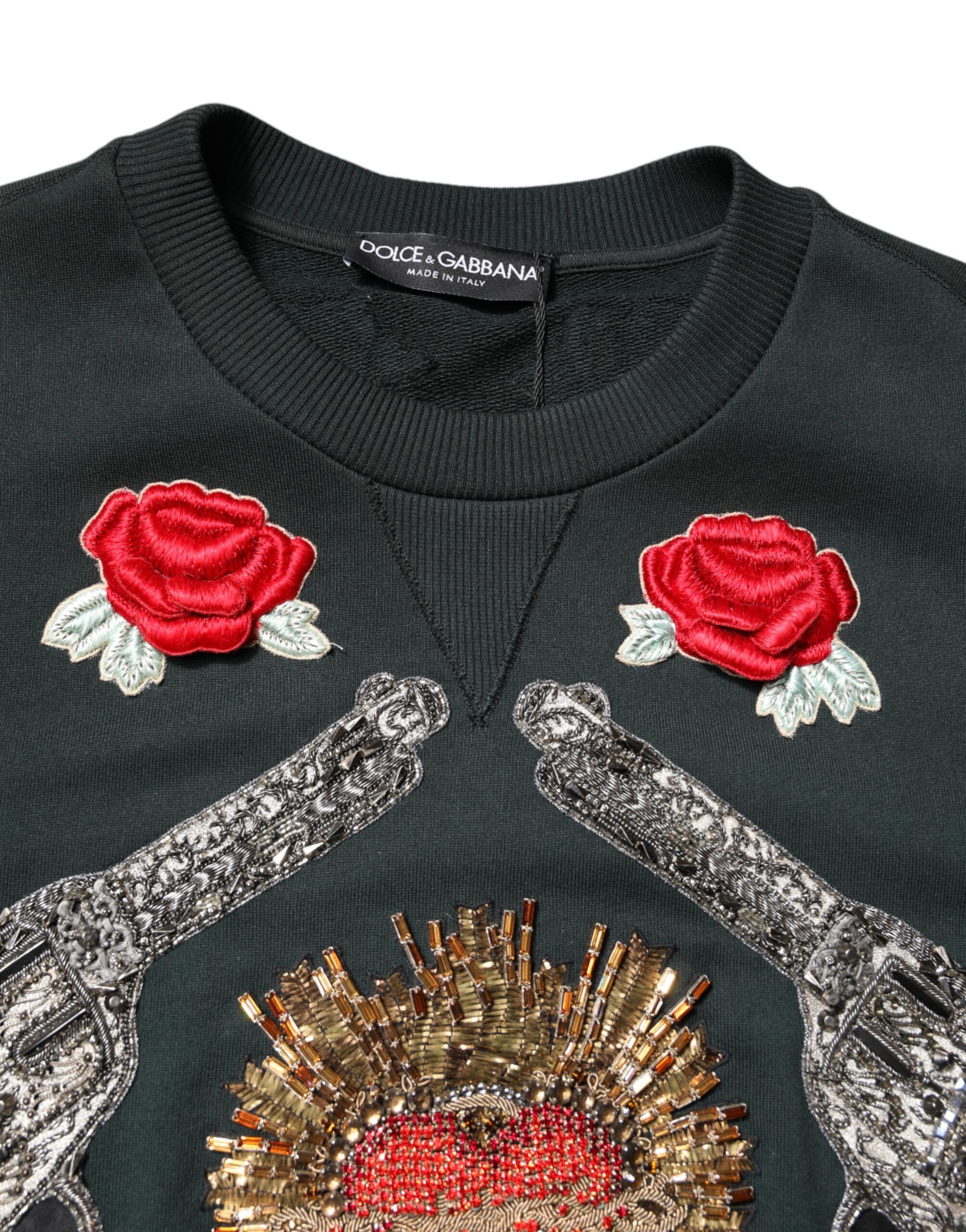 Sequined Embellished Pullover Men's Sweater - Dolce & Gabbana - Modalova