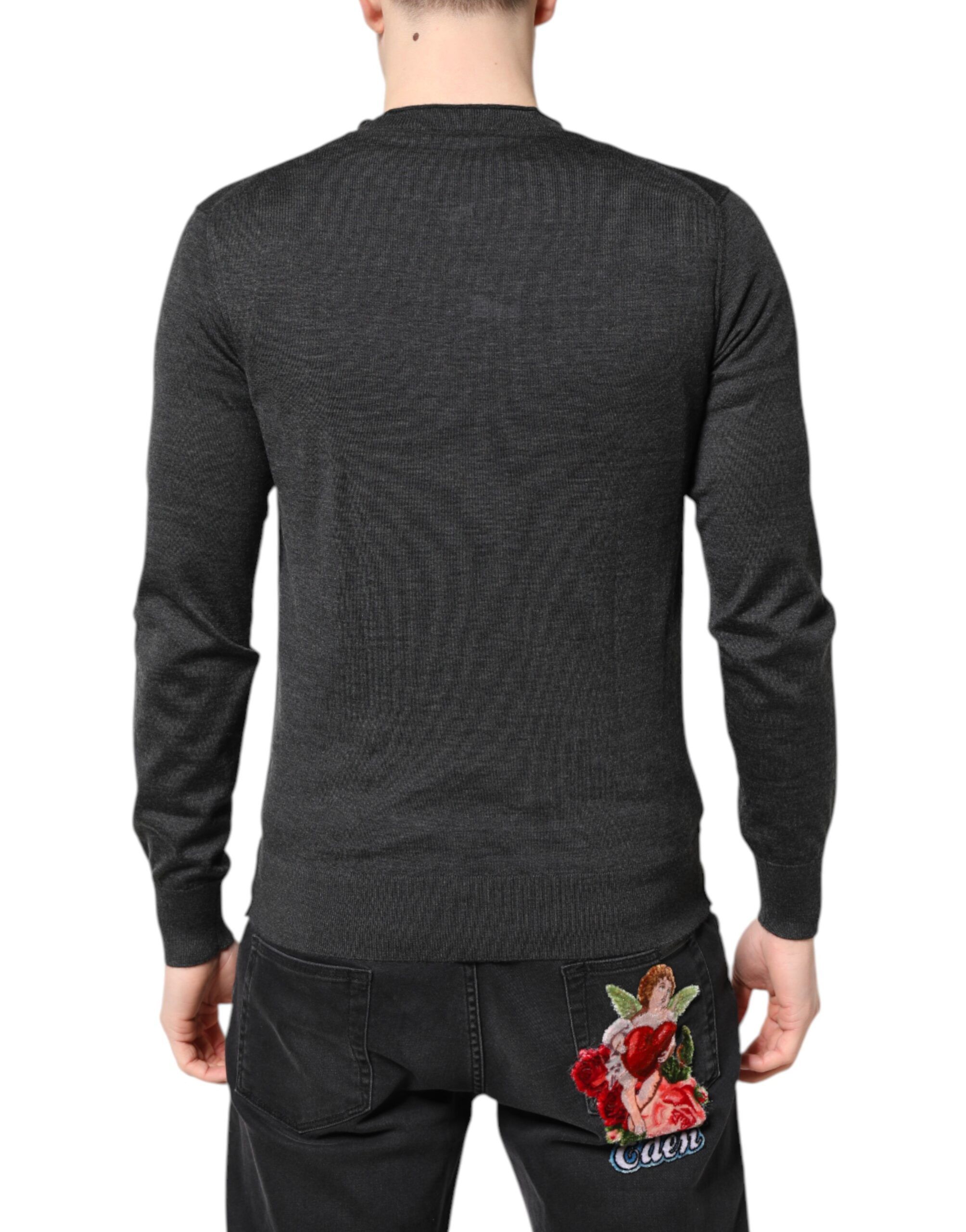 Embroidery Knit Men Pullover Men's Sweater - Dolce & Gabbana - Modalova