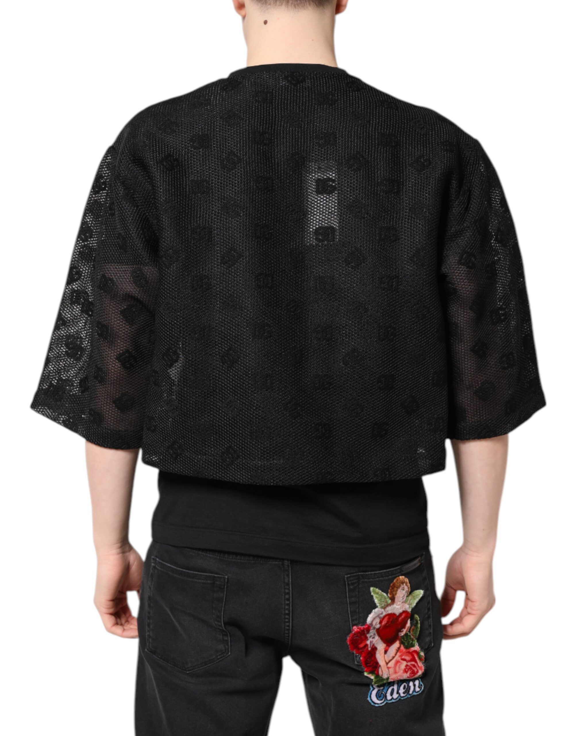 See Through Logo Short Sleeves Men's T-shirt - Dolce & Gabbana - Modalova