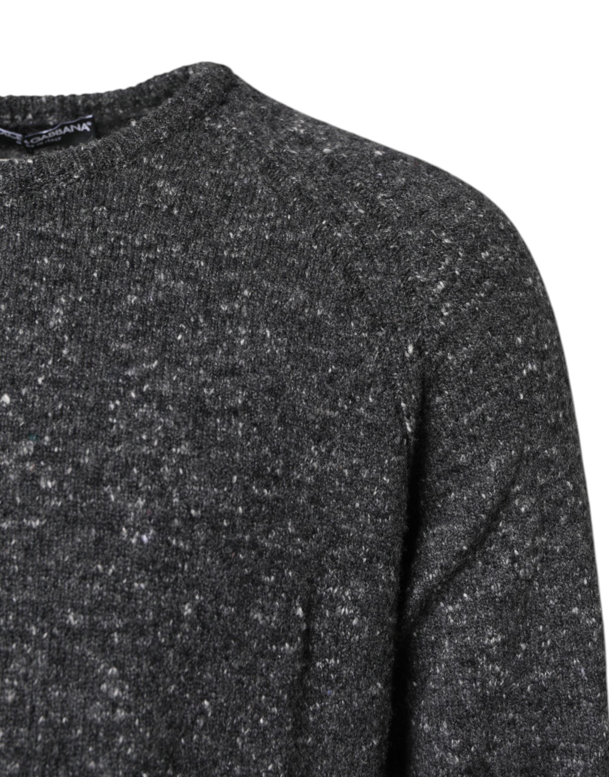 Wool Knitted Round Neck Pullover Men's Sweater - Dolce & Gabbana - Modalova