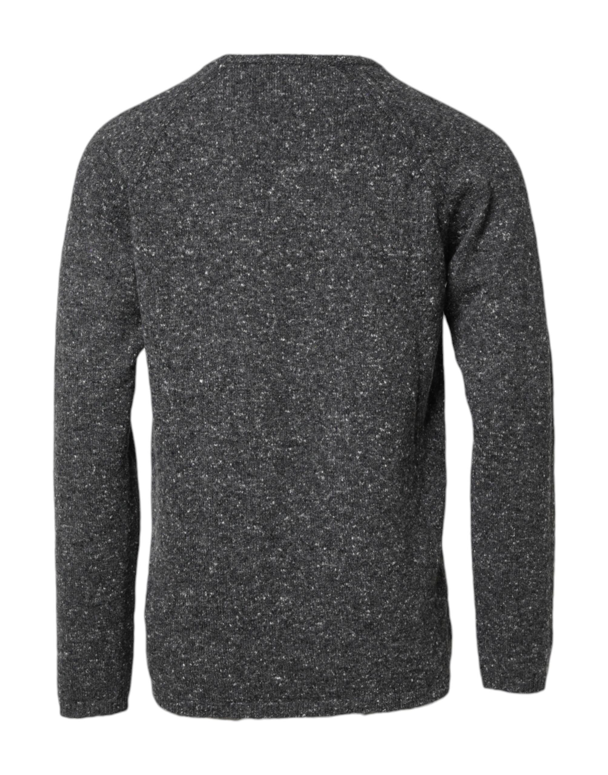 Wool Knitted Round Neck Pullover Men's Sweater - Dolce & Gabbana - Modalova