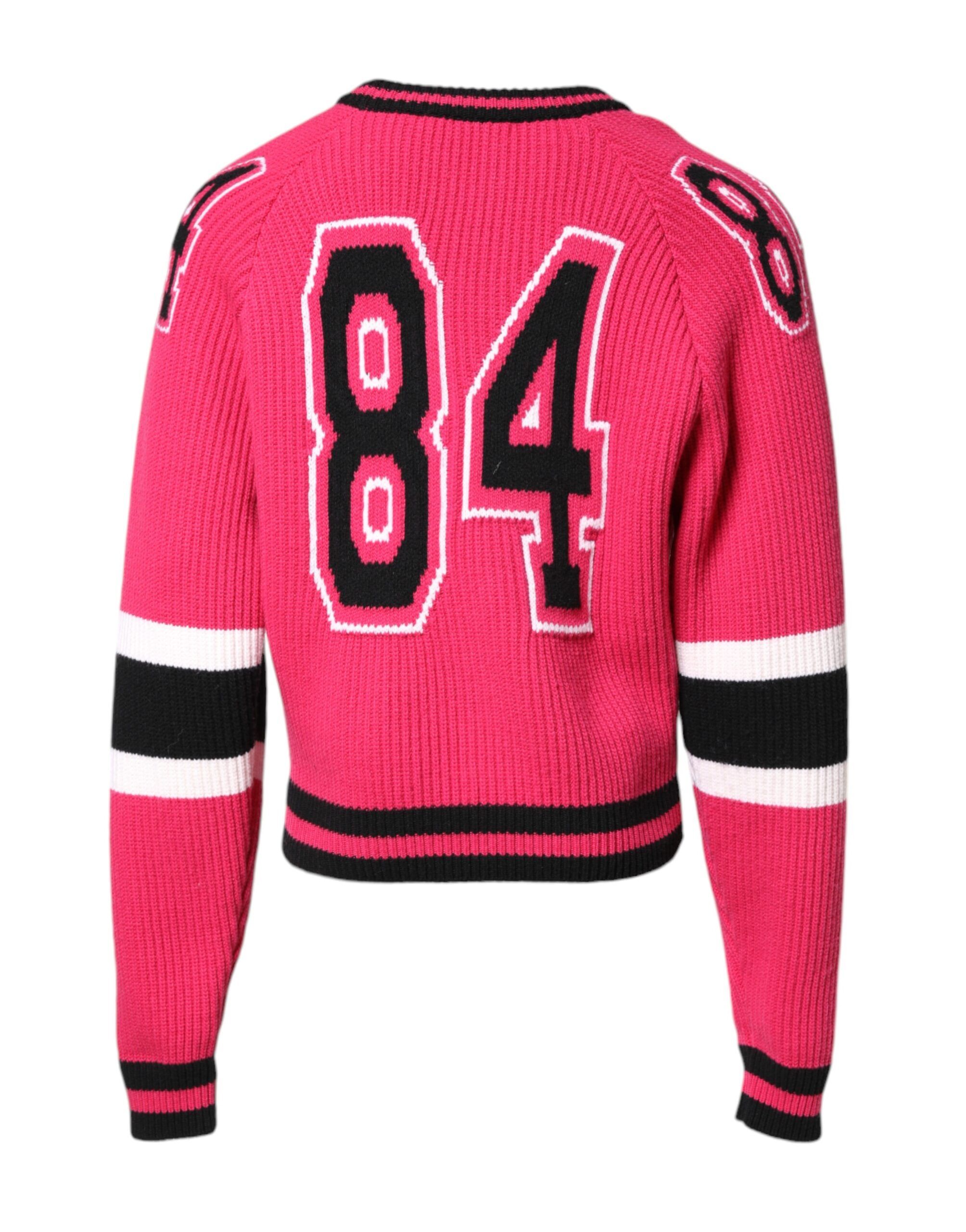 Cotton Logo Print Knit Pullover Men's Sweater - Dolce & Gabbana - Modalova