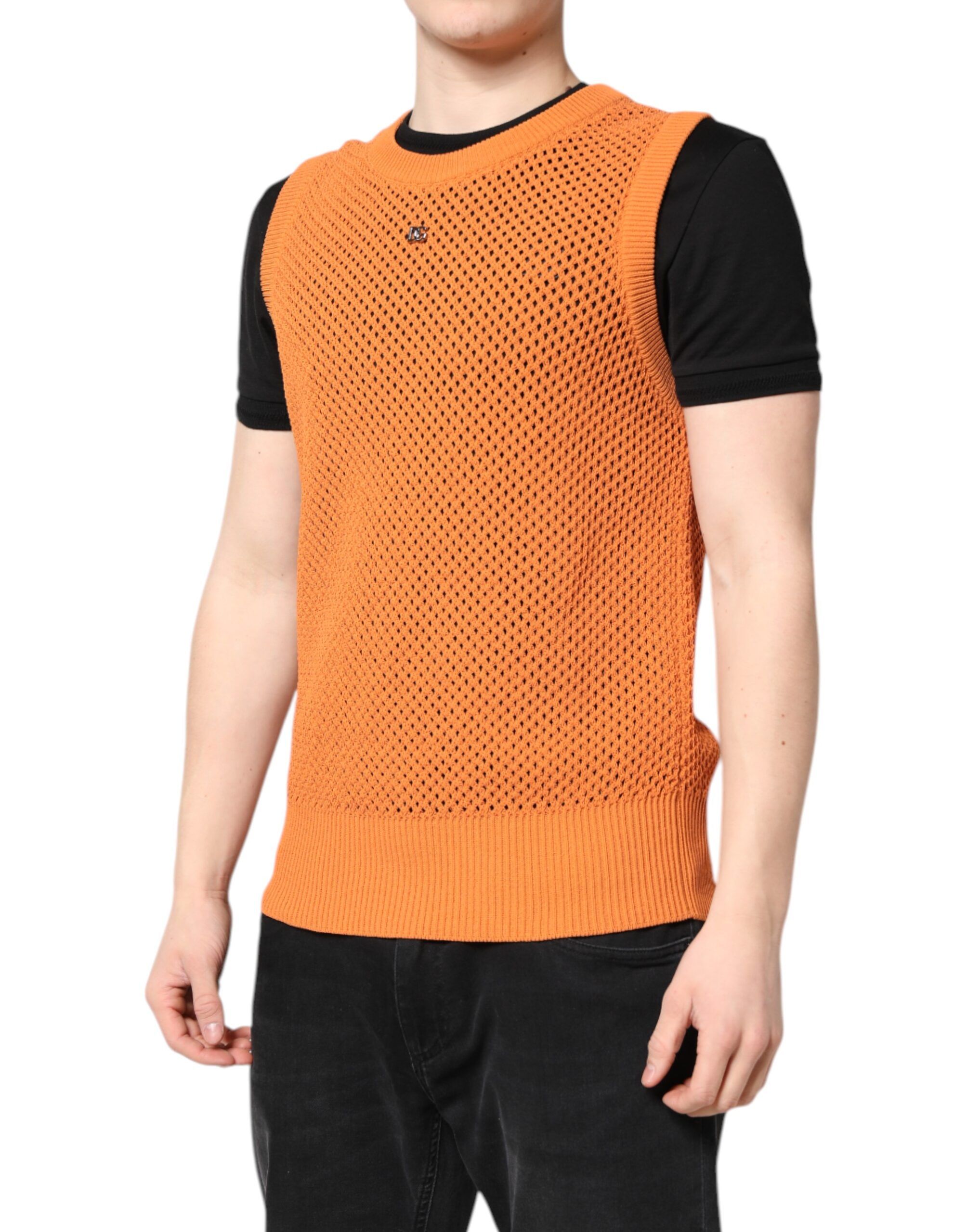 Cashmere Round Neck Sleeveless Men's T-shirt - Dolce & Gabbana - Modalova
