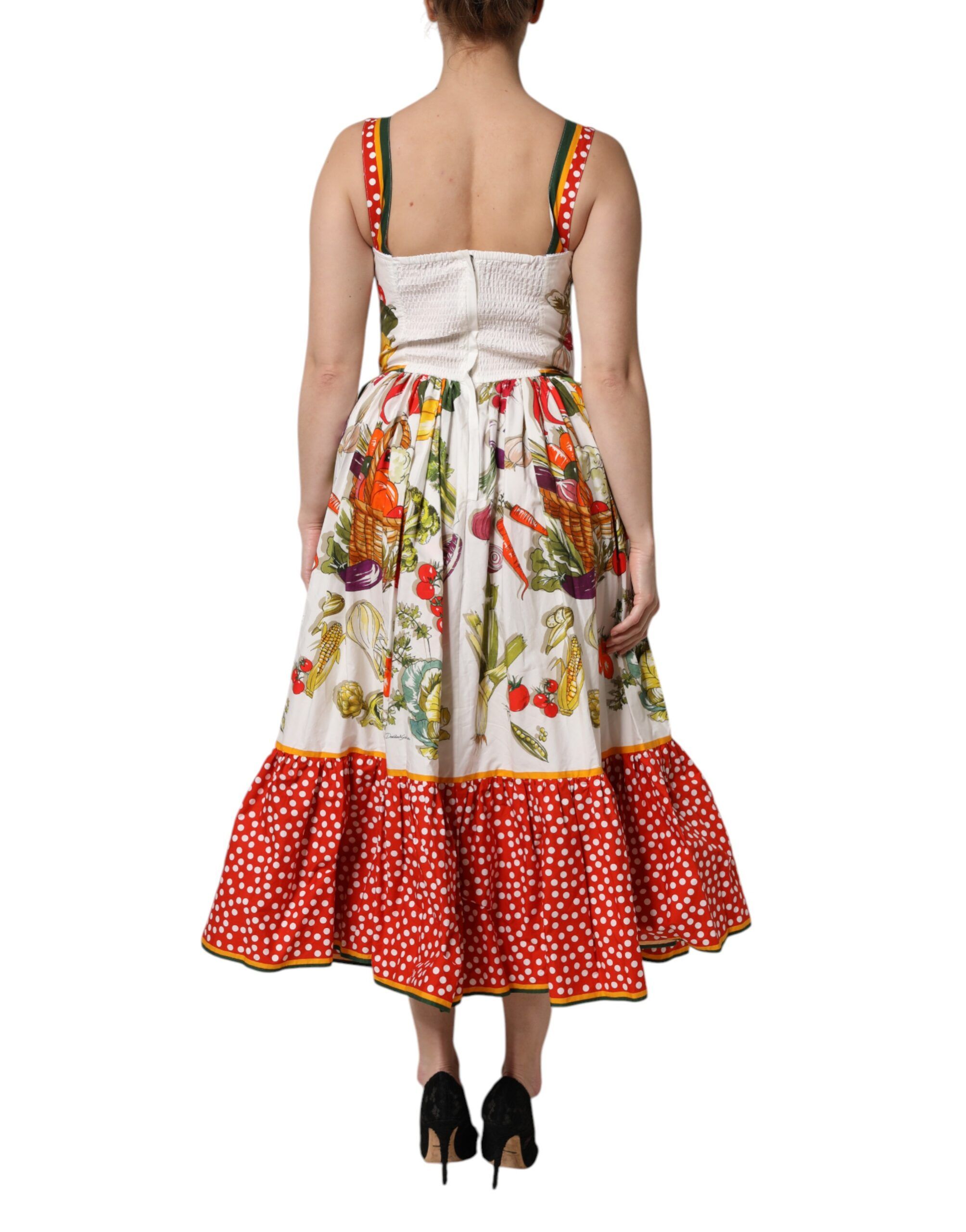 Vegetables Sleeveless A-line Women's Dress - Dolce & Gabbana - Modalova