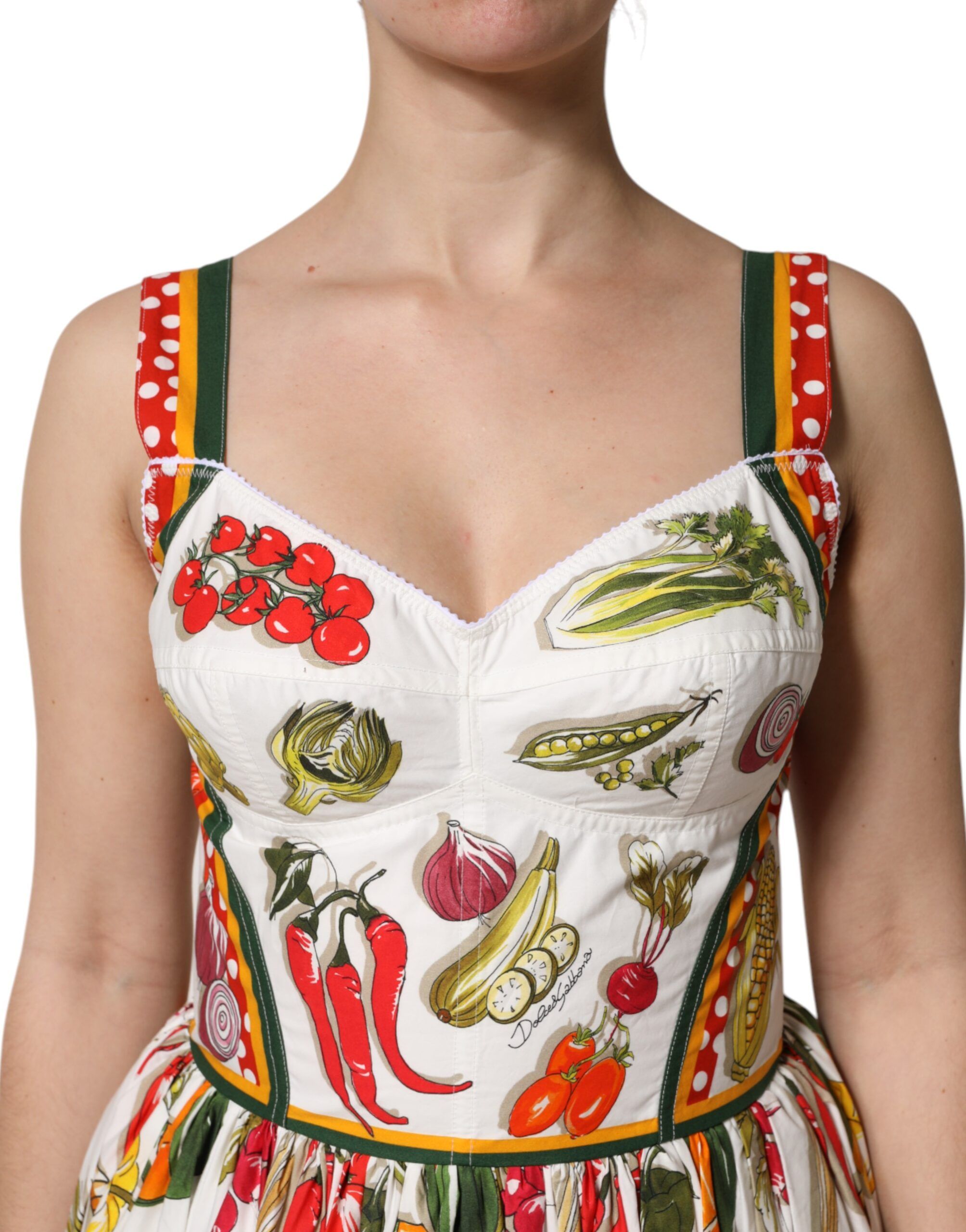 Vegetables Sleeveless A-line Women's Dress - Dolce & Gabbana - Modalova