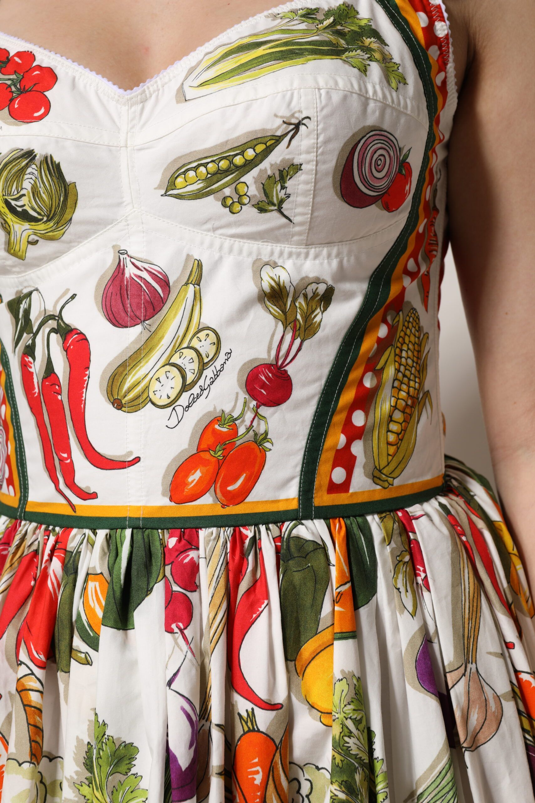 Vegetables Sleeveless A-line Women's Dress - Dolce & Gabbana - Modalova