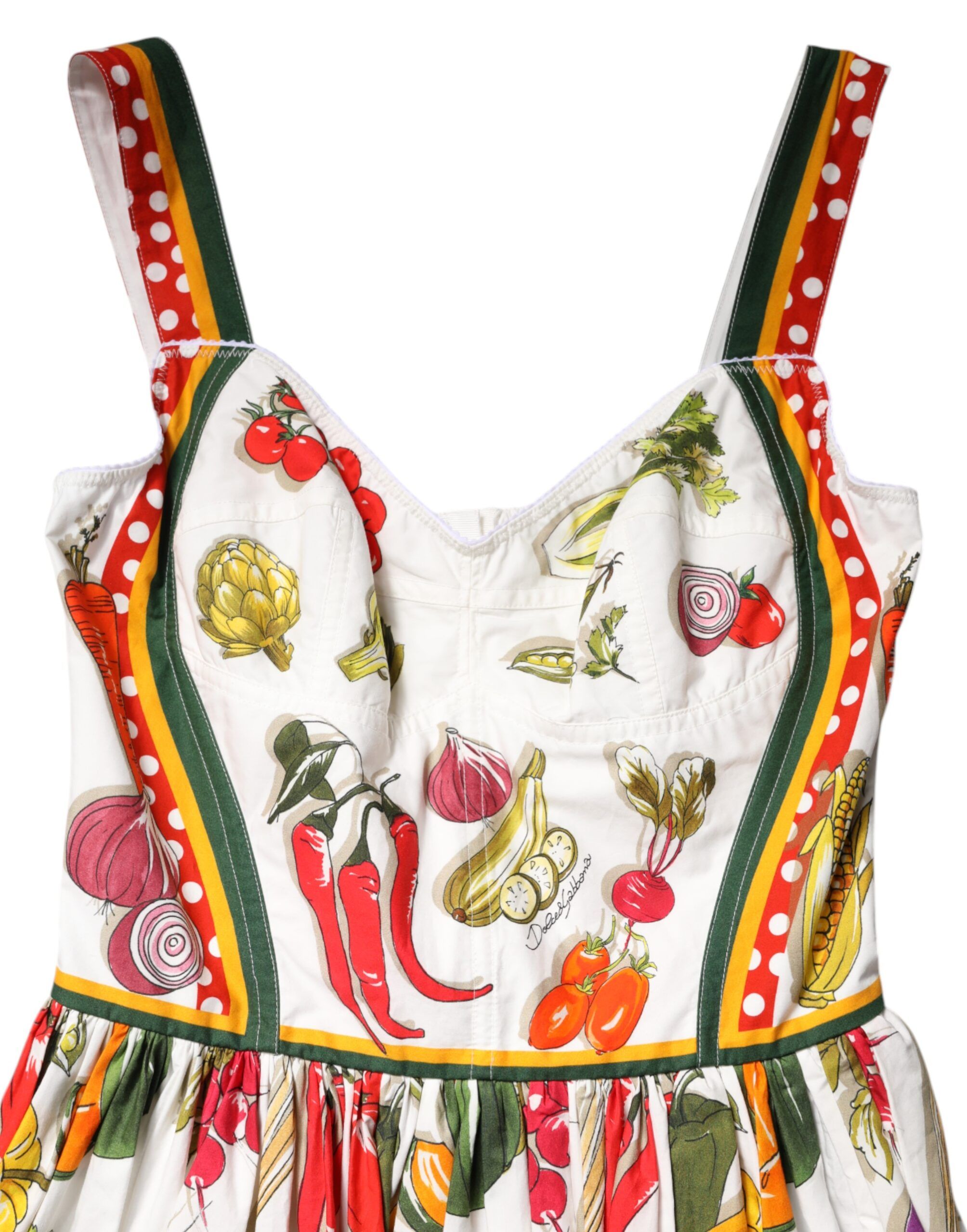 Vegetables Sleeveless A-line Women's Dress - Dolce & Gabbana - Modalova