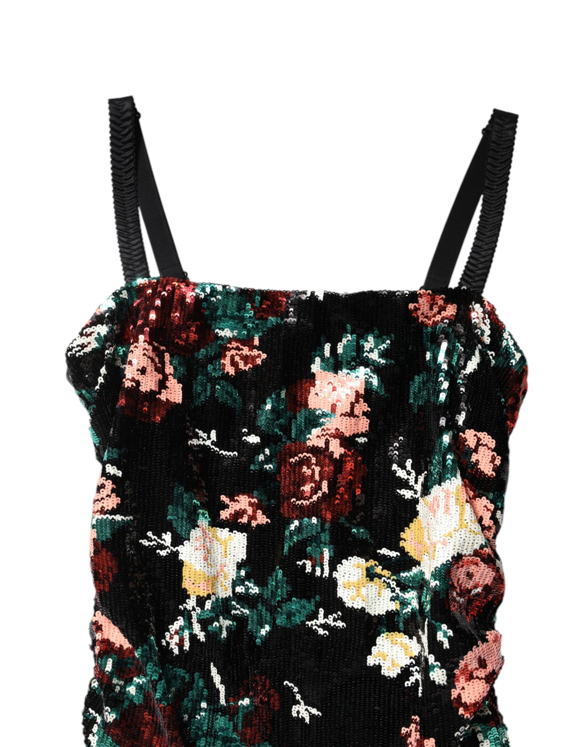 Floral Sequin Sleeveless Sheath Women's Dress - Dolce & Gabbana - Modalova