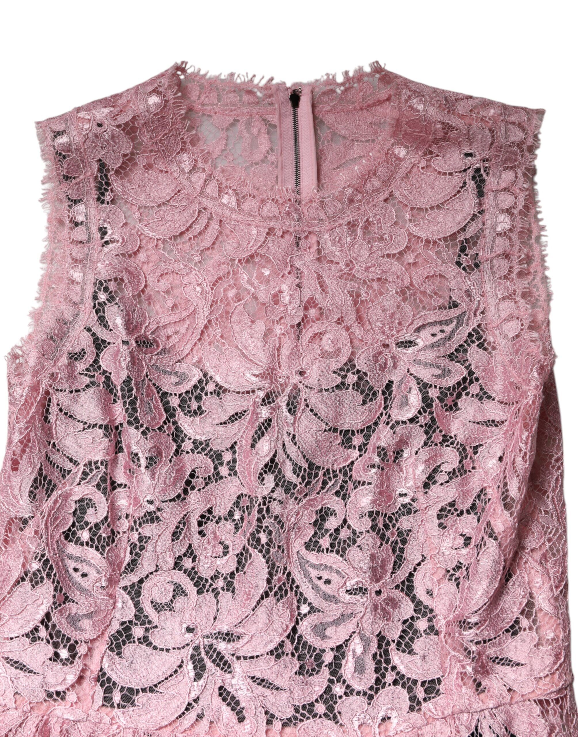 Floral Lace Sleeveless Sheath Women's Dress - Dolce & Gabbana - Modalova
