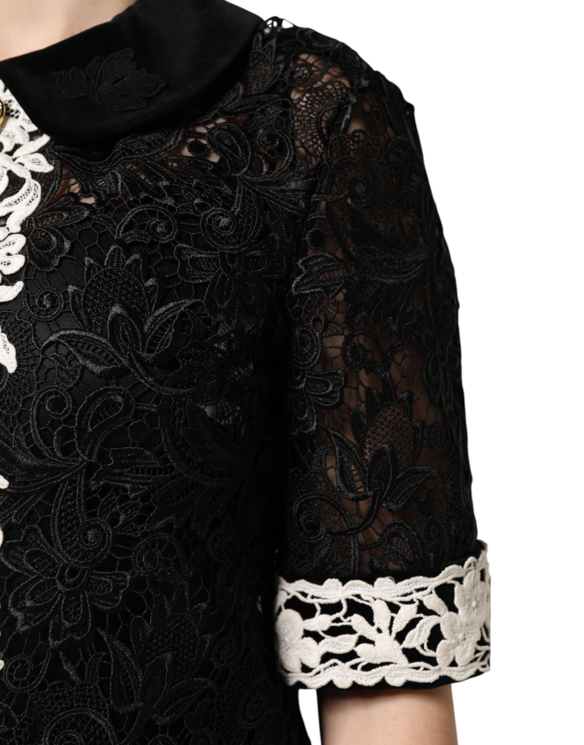 Floral Lace Embellished Mini Women's Dress - Dolce & Gabbana - Modalova