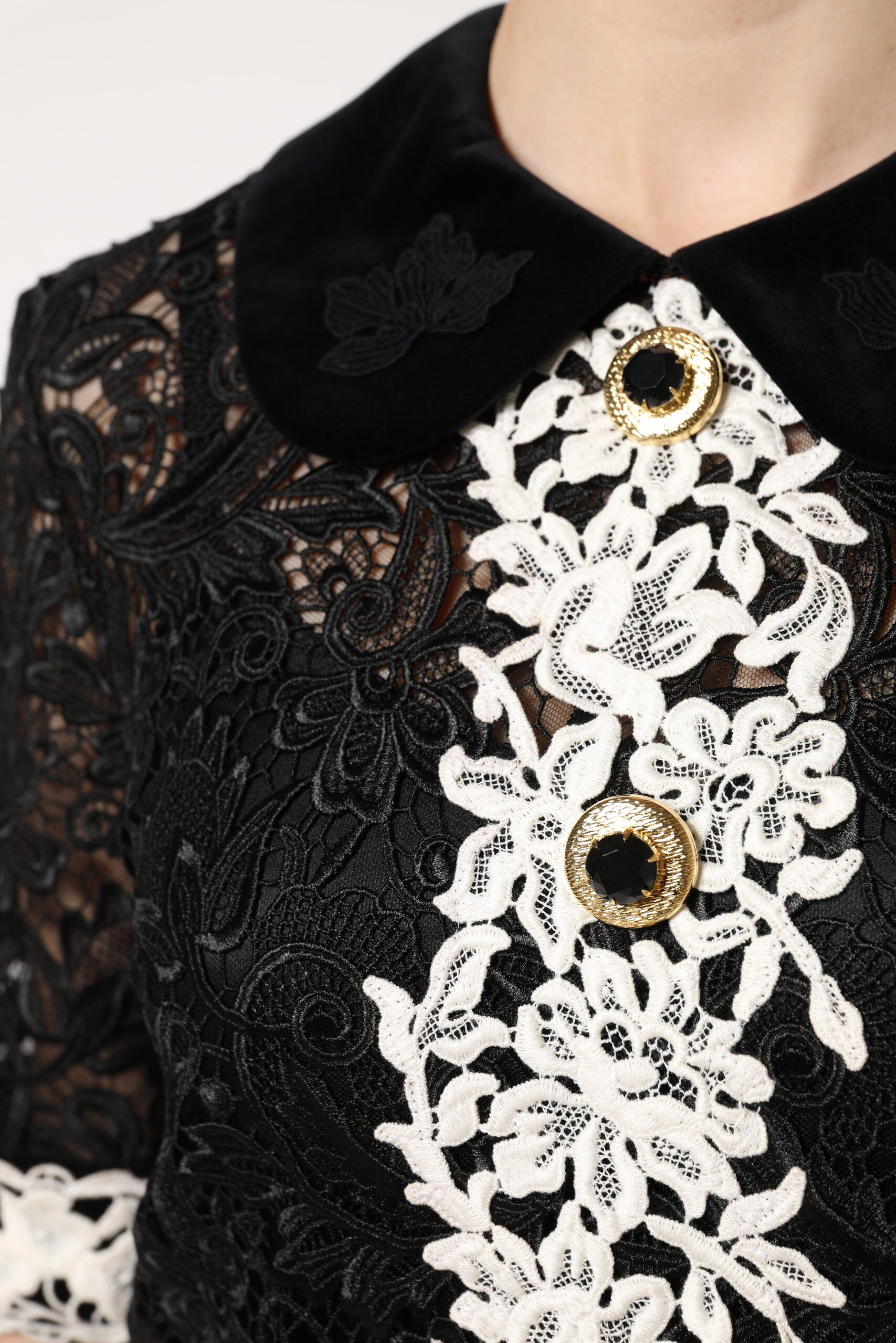 Floral Lace Embellished Mini Women's Dress - Dolce & Gabbana - Modalova