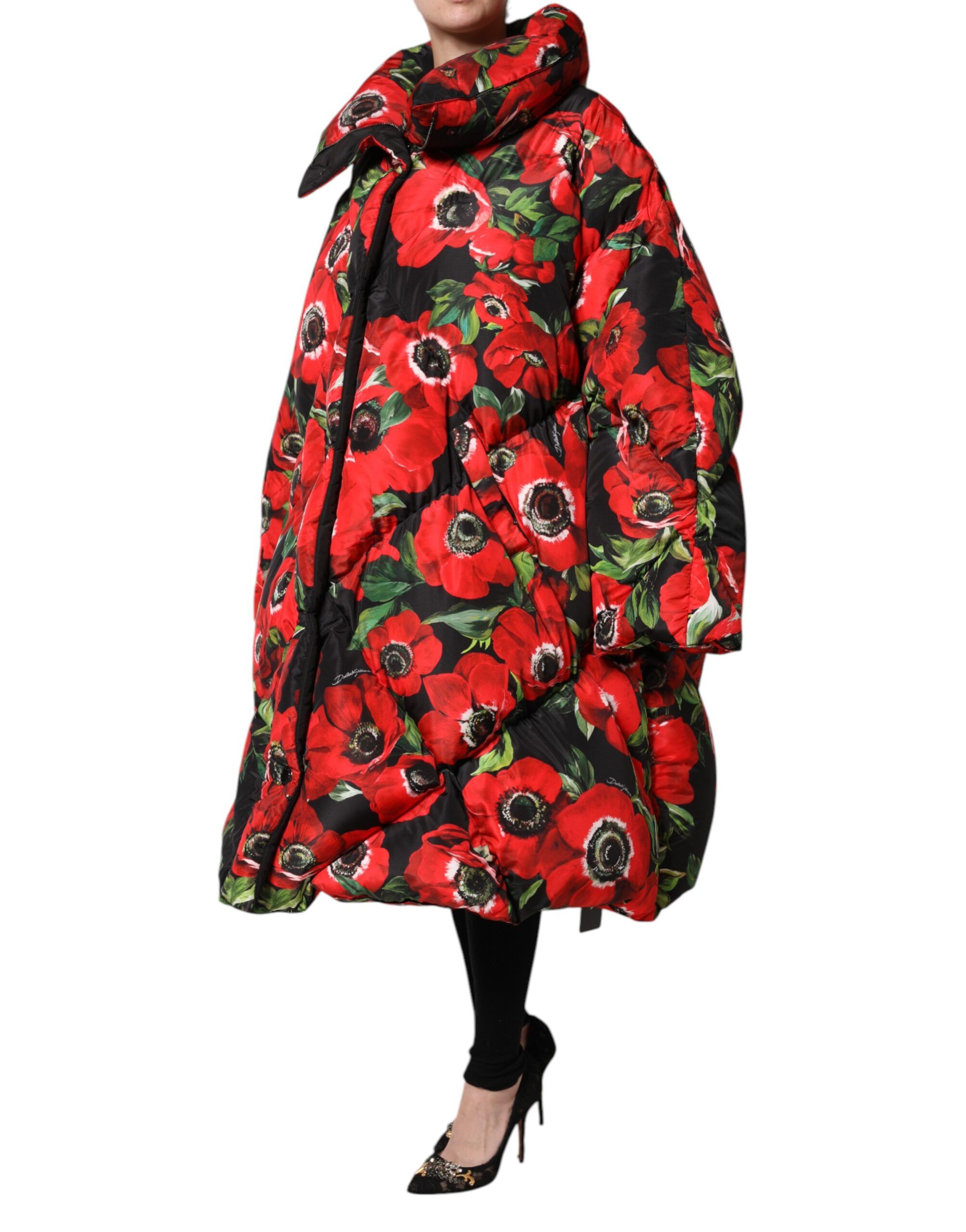 Floral Full Zip Padded Women's Jacket - Dolce & Gabbana - Modalova