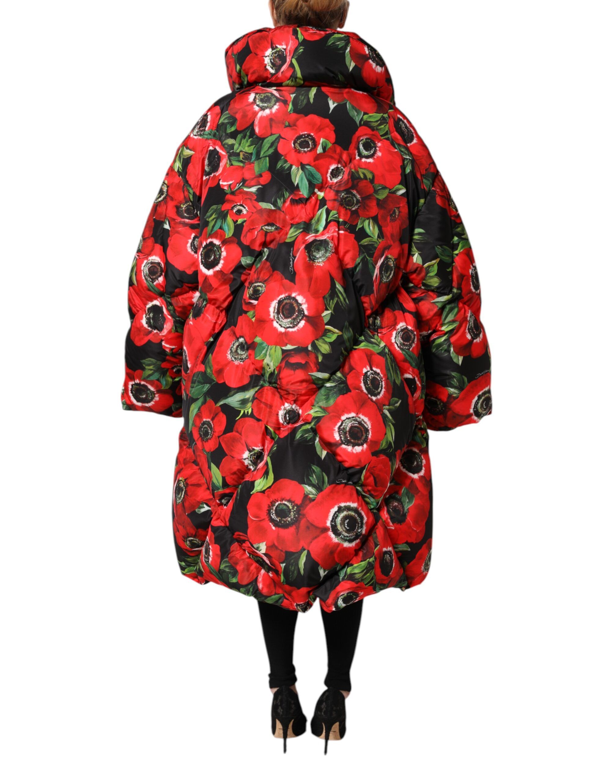 Floral Full Zip Padded Women's Jacket - Dolce & Gabbana - Modalova