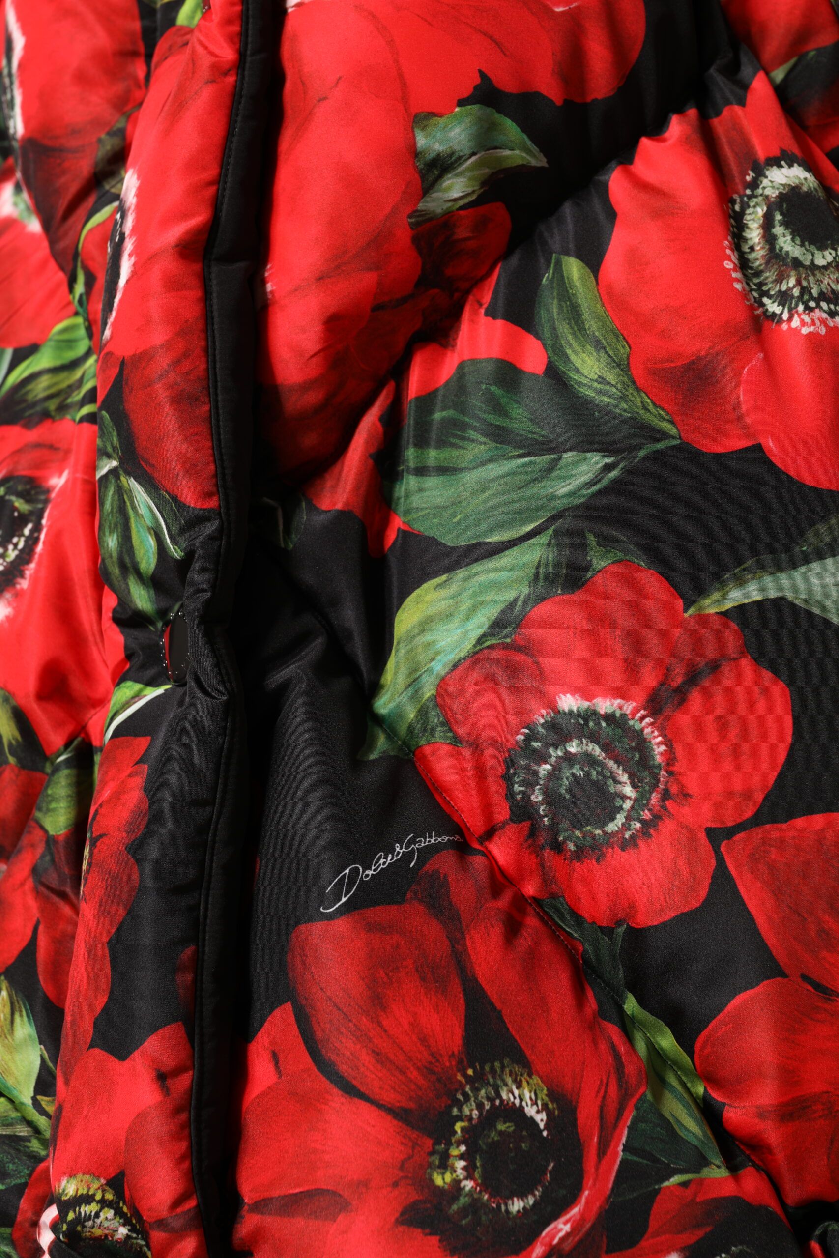 Floral Full Zip Padded Women's Jacket - Dolce & Gabbana - Modalova