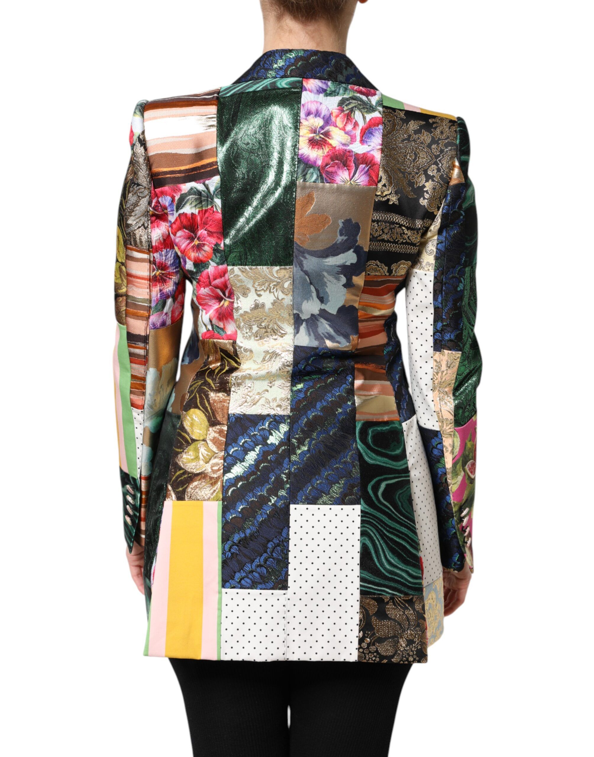 Floral Patchwork Jacquard Women's Jacket - Dolce & Gabbana - Modalova
