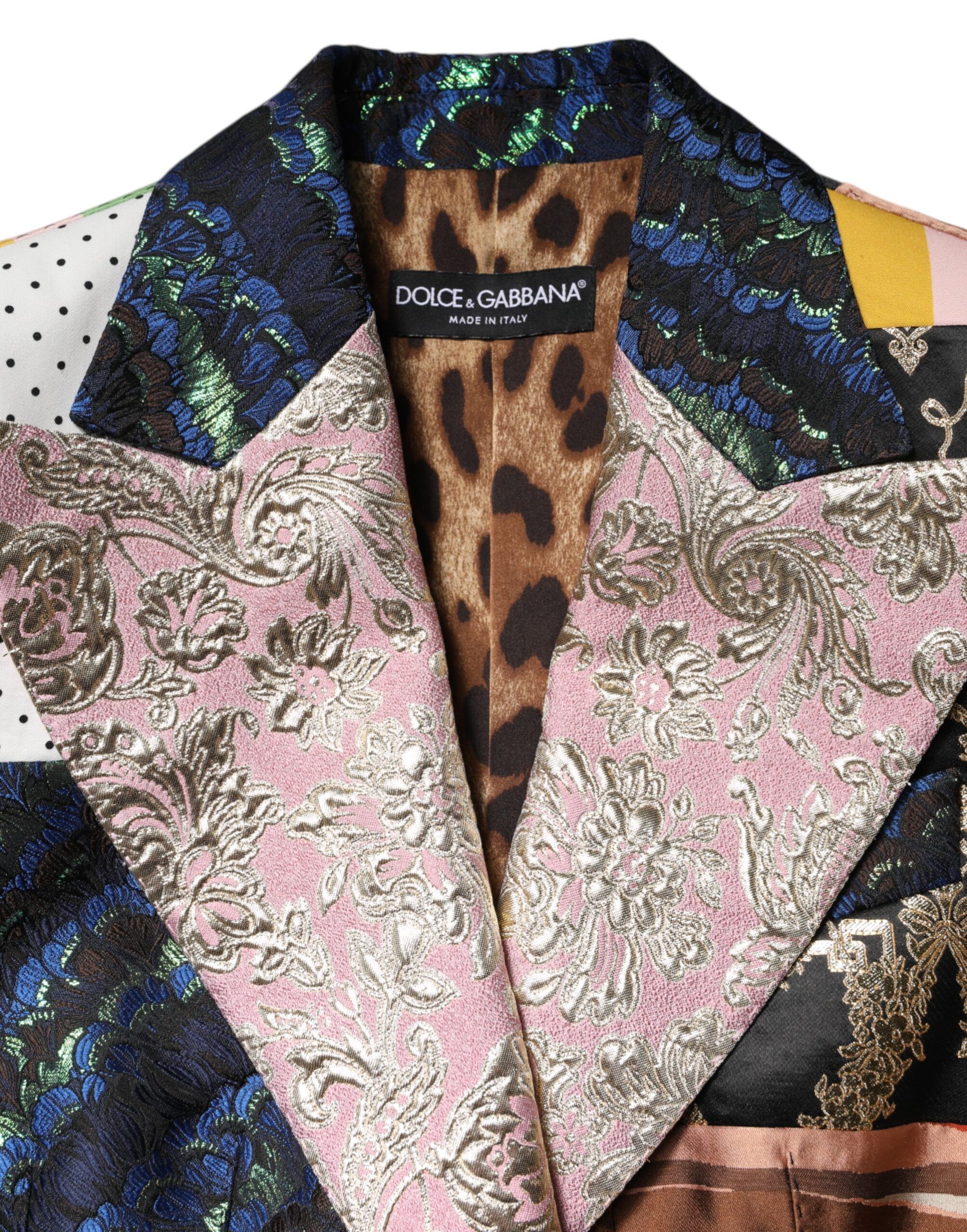 Floral Patchwork Jacquard Women's Jacket - Dolce & Gabbana - Modalova