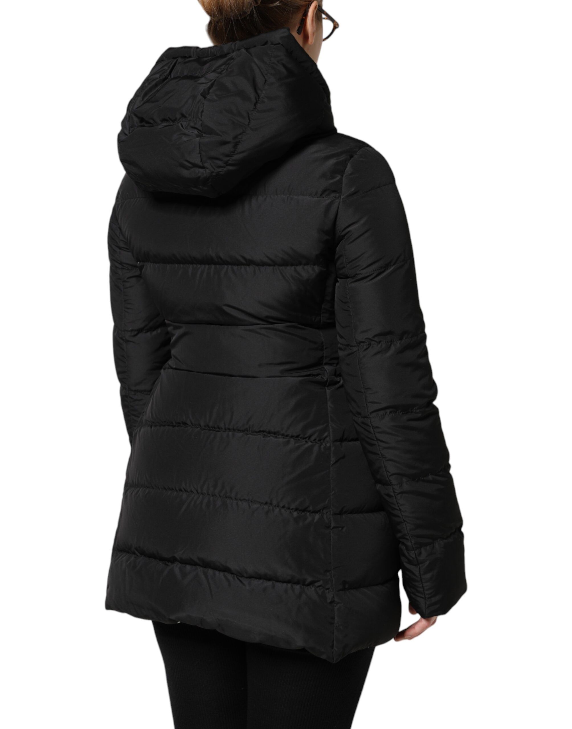 Puffer Hooded Zip Reversible Women's Jacket (Pre-Owned) - Dolce & Gabbana - Modalova