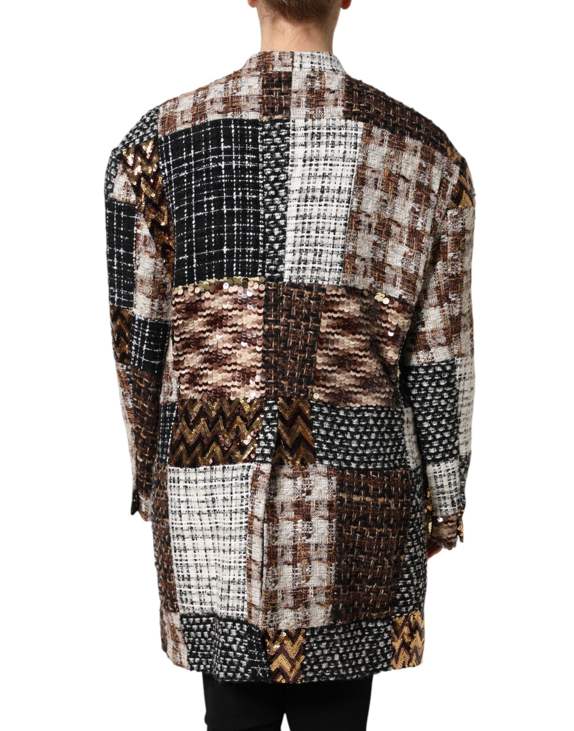 Patchwork Button Down Women's Jacket - Dolce & Gabbana - Modalova