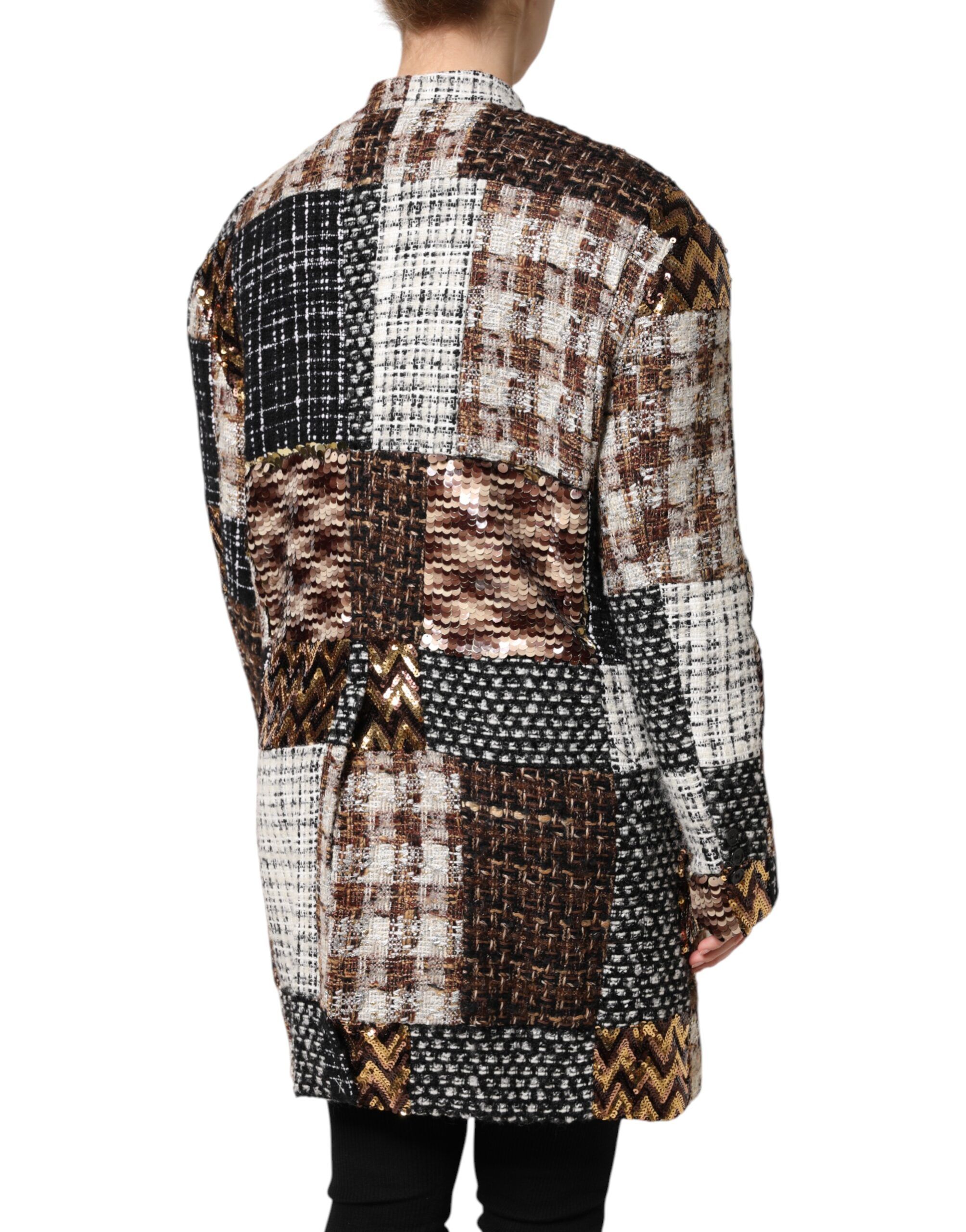 Patchwork Button Down Women's Jacket - Dolce & Gabbana - Modalova