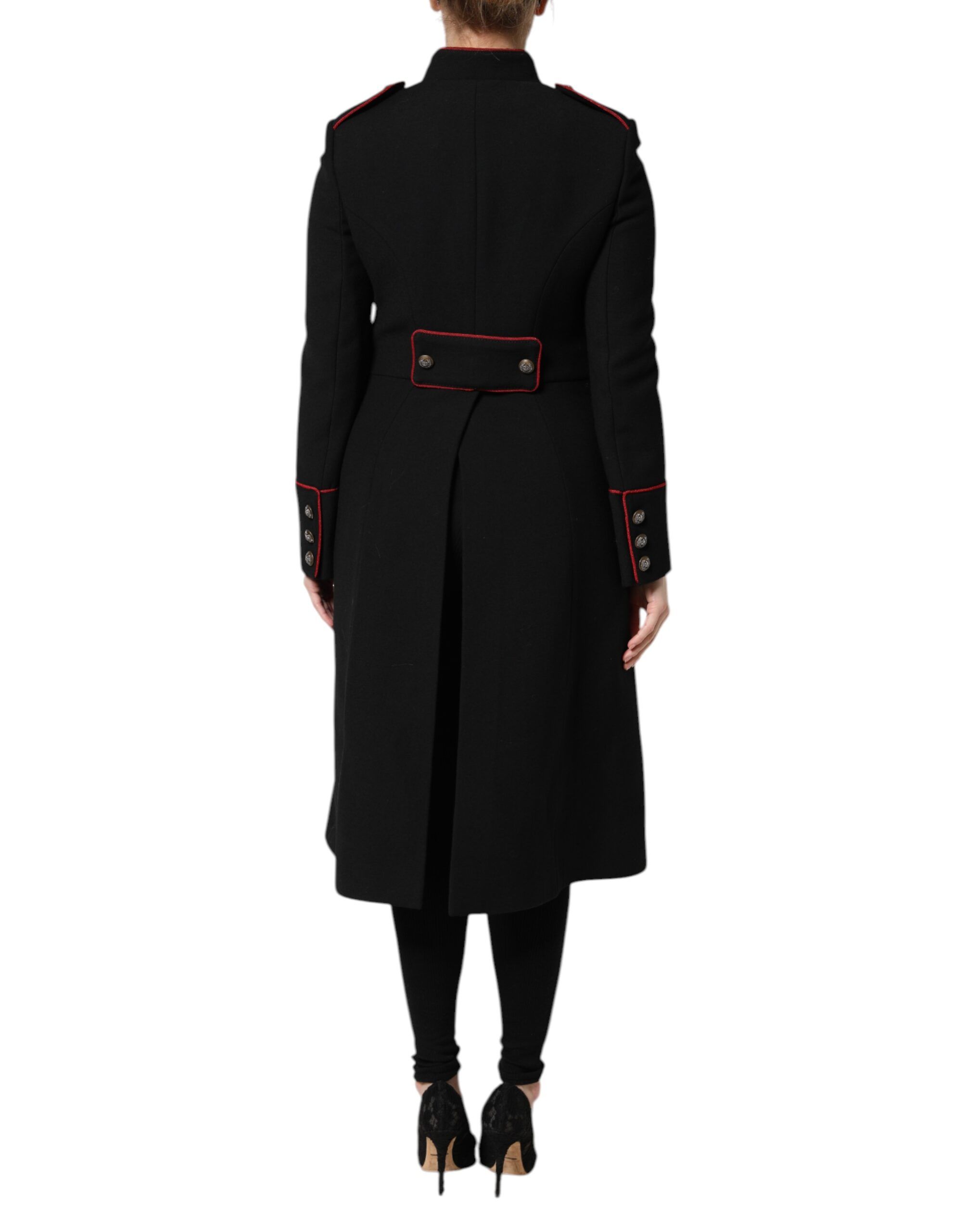 Wool Single Breasted Trench Coat Women's Jacket - Dolce & Gabbana - Modalova