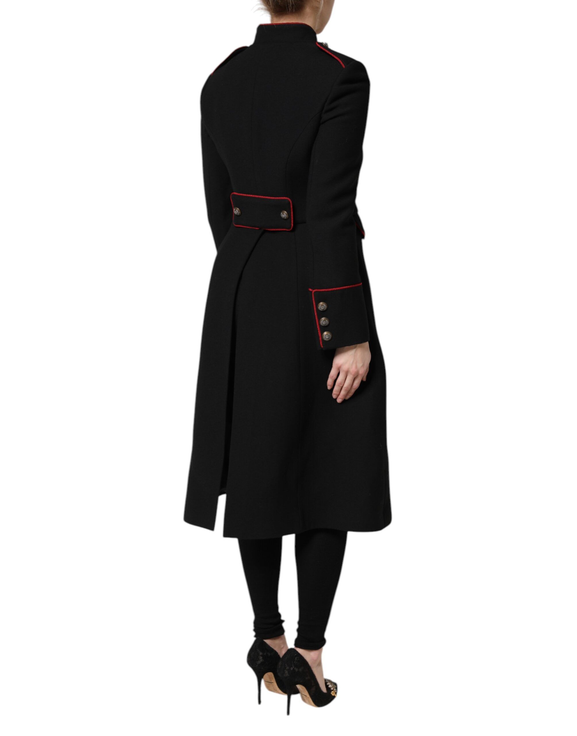 Wool Single Breasted Trench Coat Women's Jacket - Dolce & Gabbana - Modalova