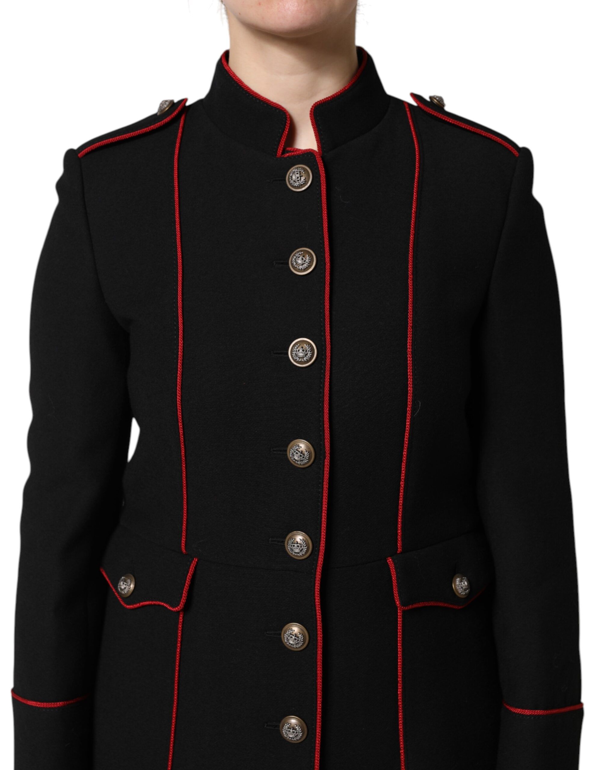 Wool Single Breasted Trench Coat Women's Jacket - Dolce & Gabbana - Modalova
