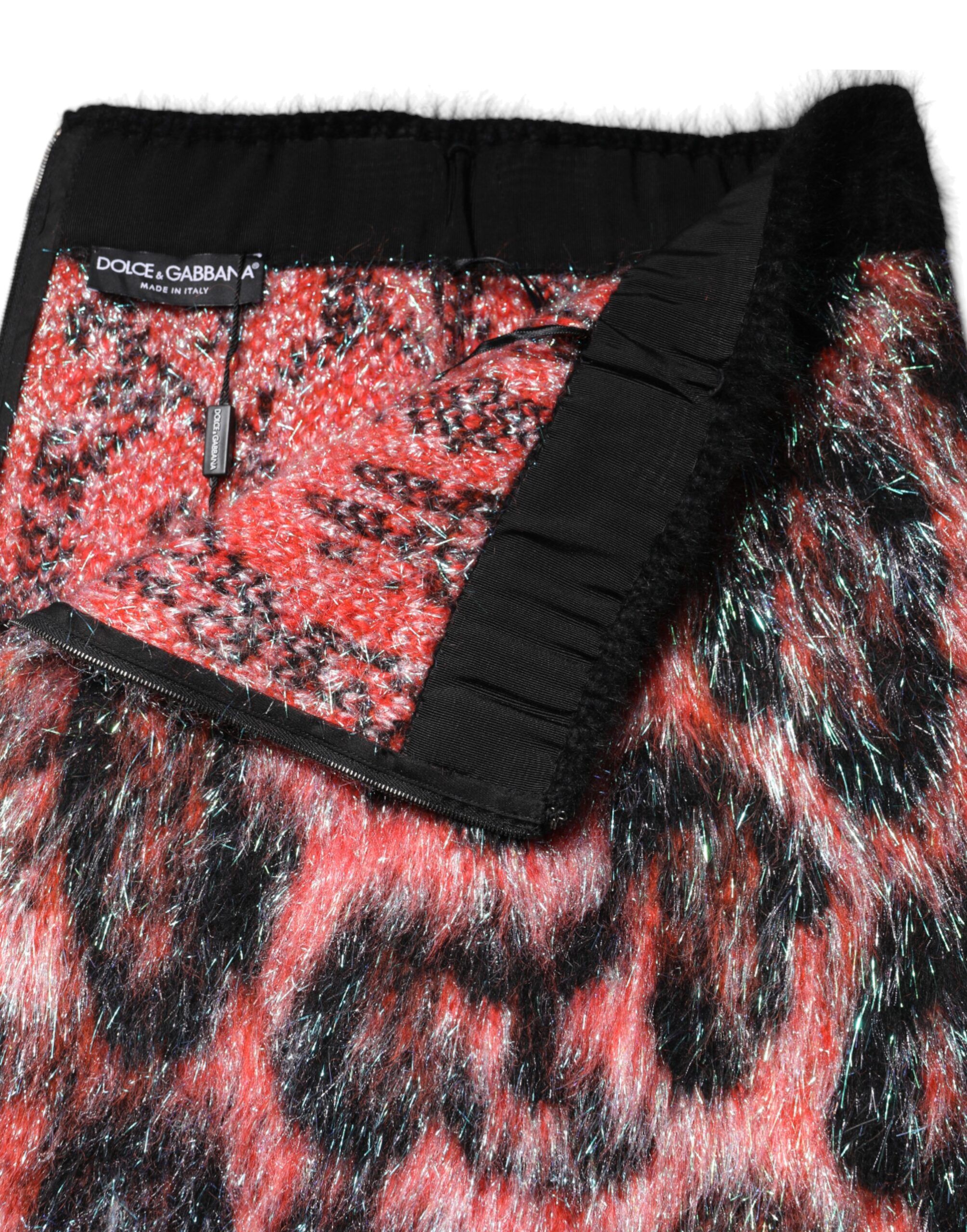 Plush High Waist Mini Women's Skirt - Dolce & Gabbana - Modalova