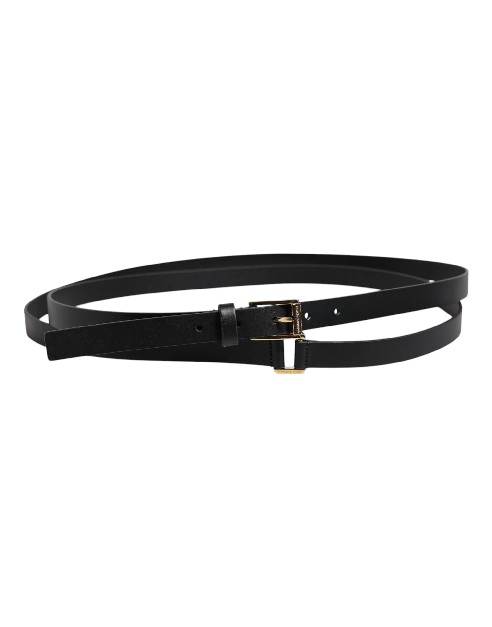 Classic Gold Metal Logo Buckle Men's Belt - Dolce & Gabbana - Modalova