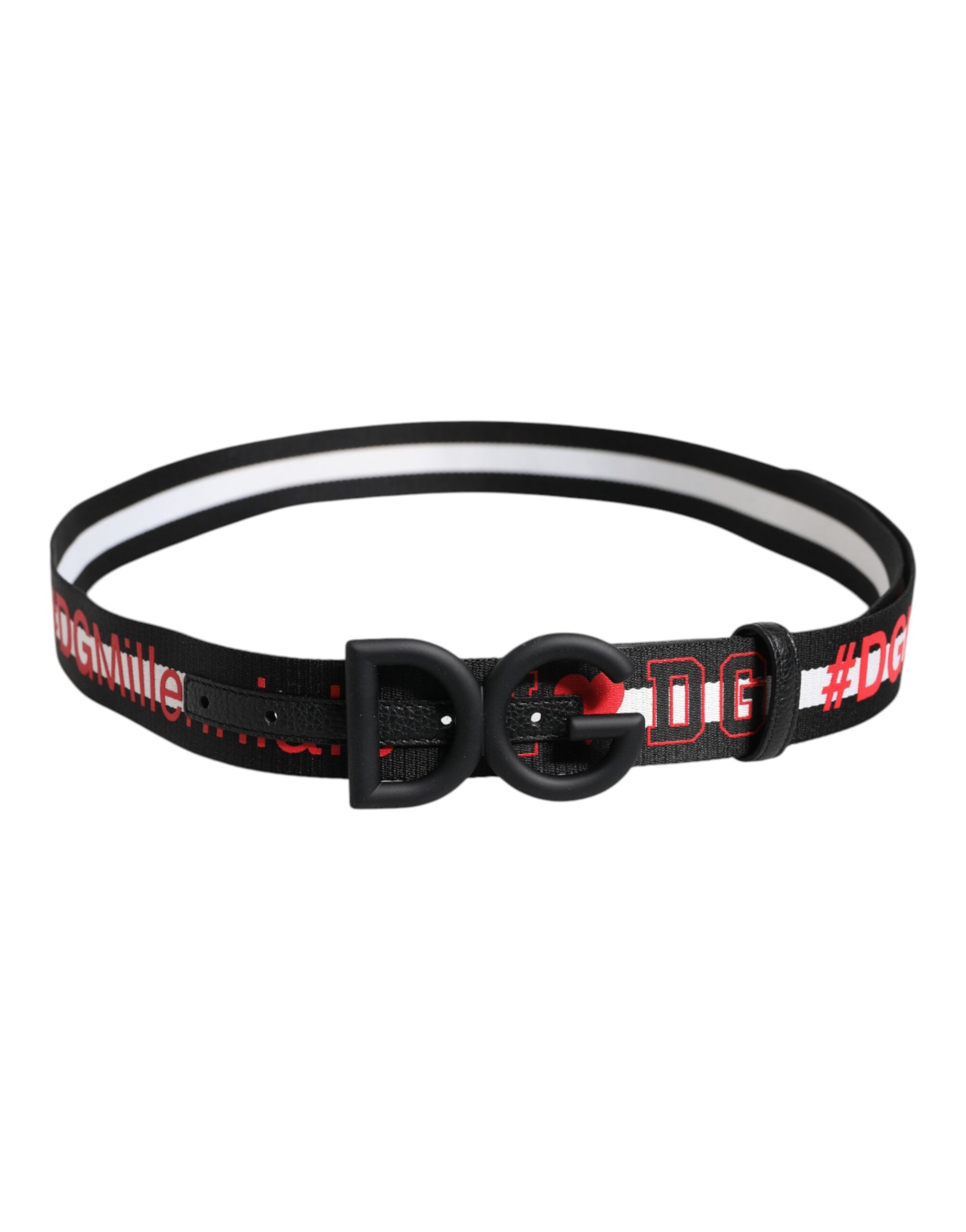 Polyester Logo Print DG Buckle Men's Belt - Dolce & Gabbana - Modalova