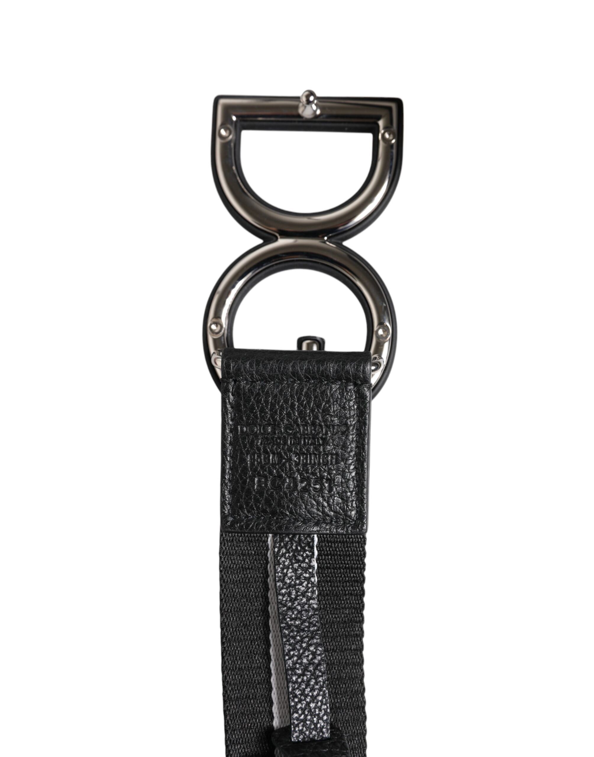 Polyester Logo Print DG Buckle Men's Belt - Dolce & Gabbana - Modalova