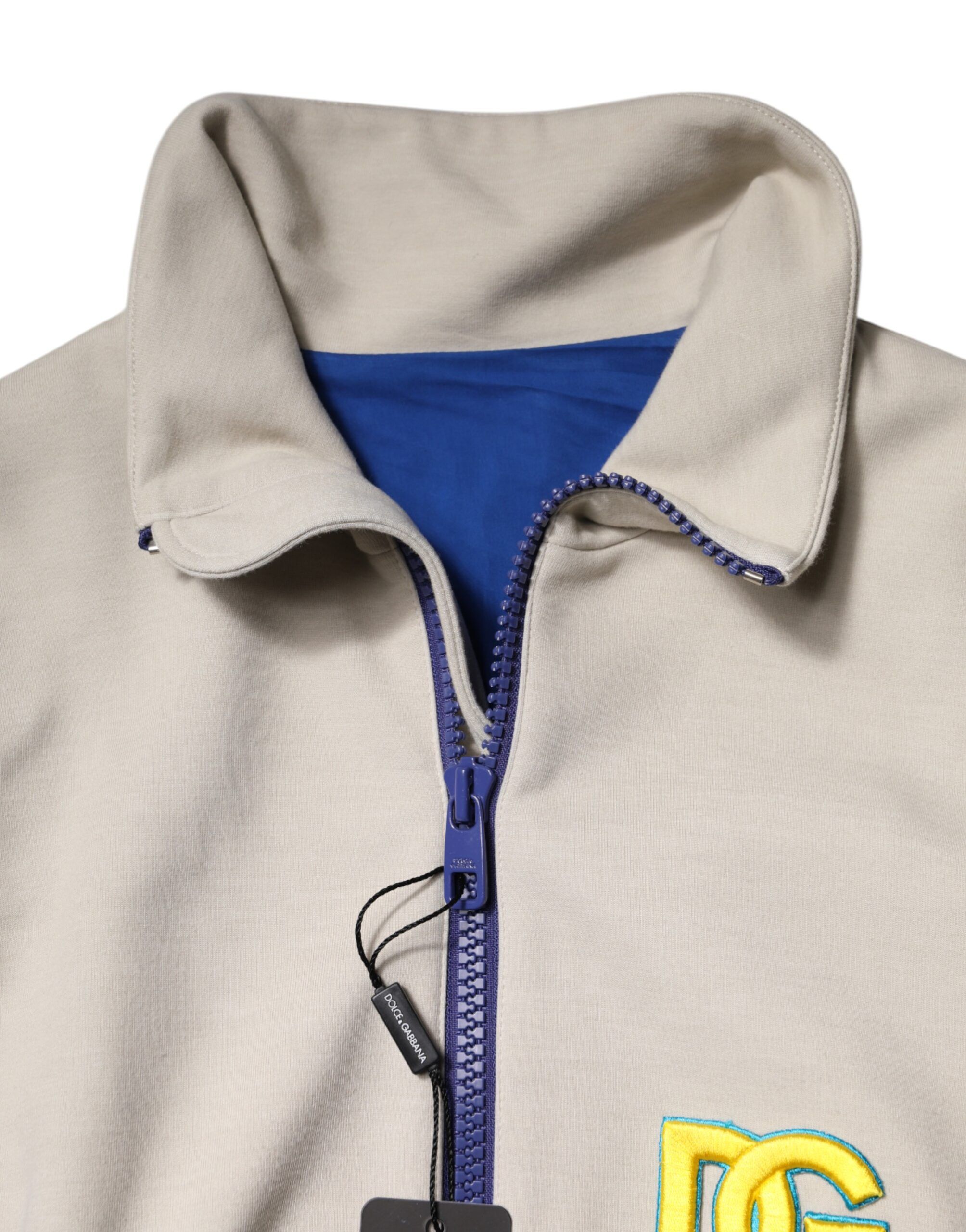 Polyester Full Zip Bomber Men's Jacket - Dolce & Gabbana - Modalova