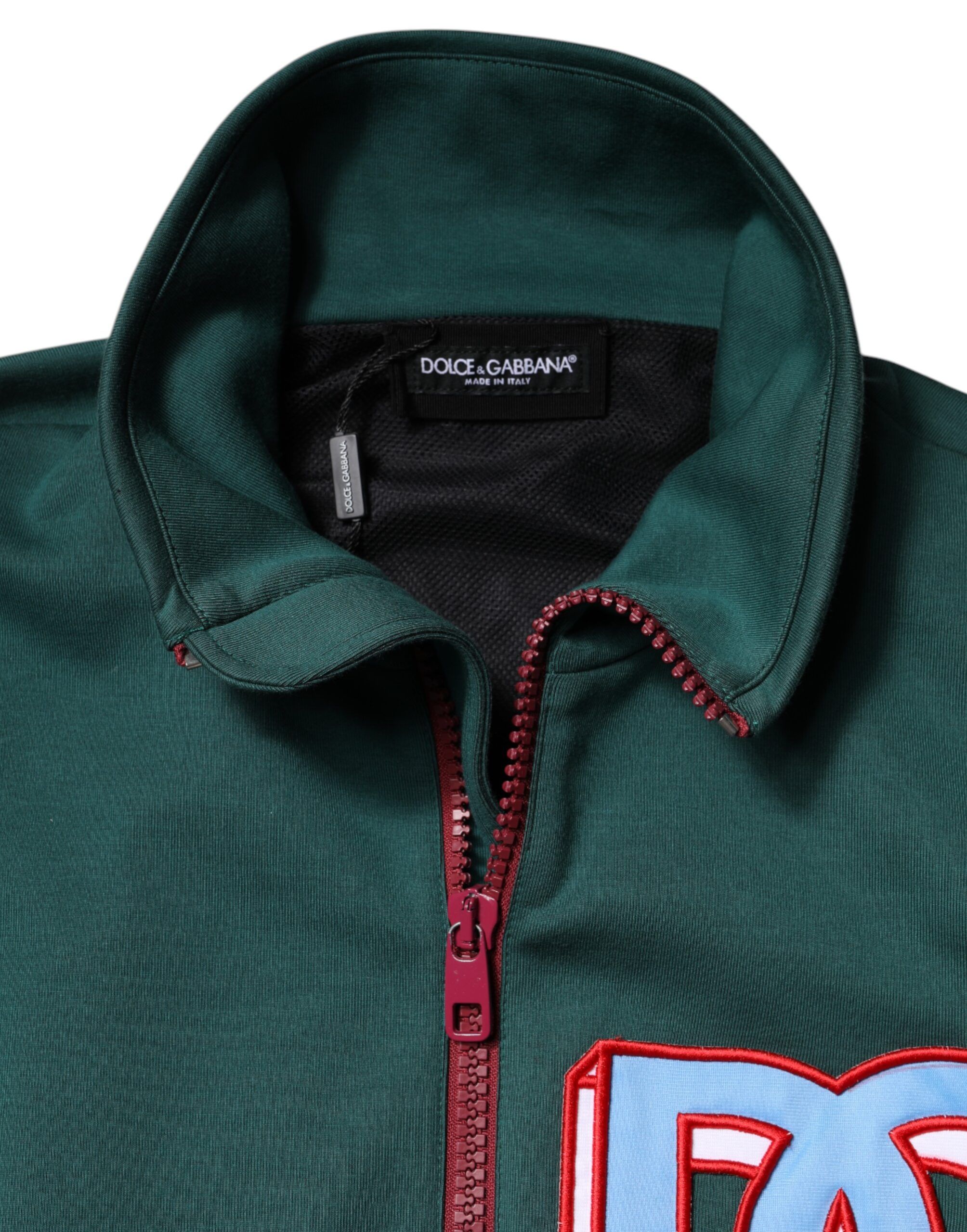 Cotton Logo Full Zip Men's Jacket - Dolce & Gabbana - Modalova