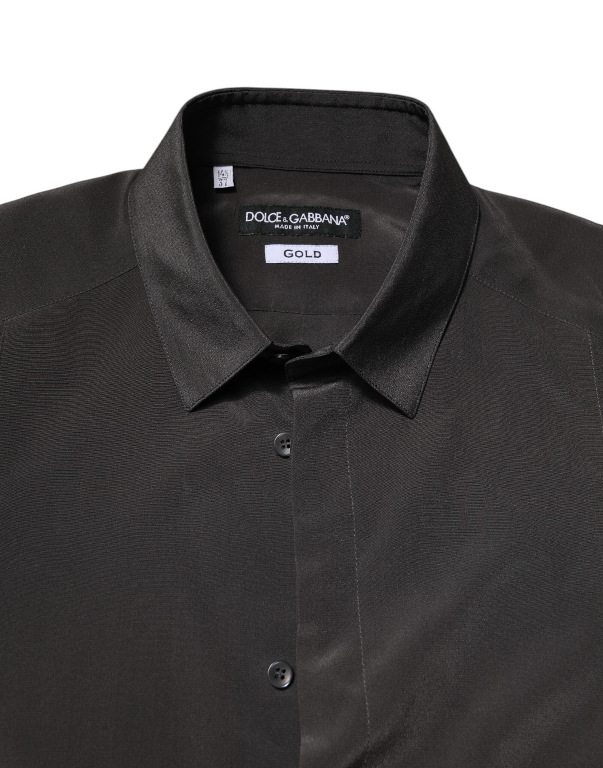 Silk GOLD Dress Formal Men's Shirt (Pre-Owned) - Dolce & Gabbana - Modalova