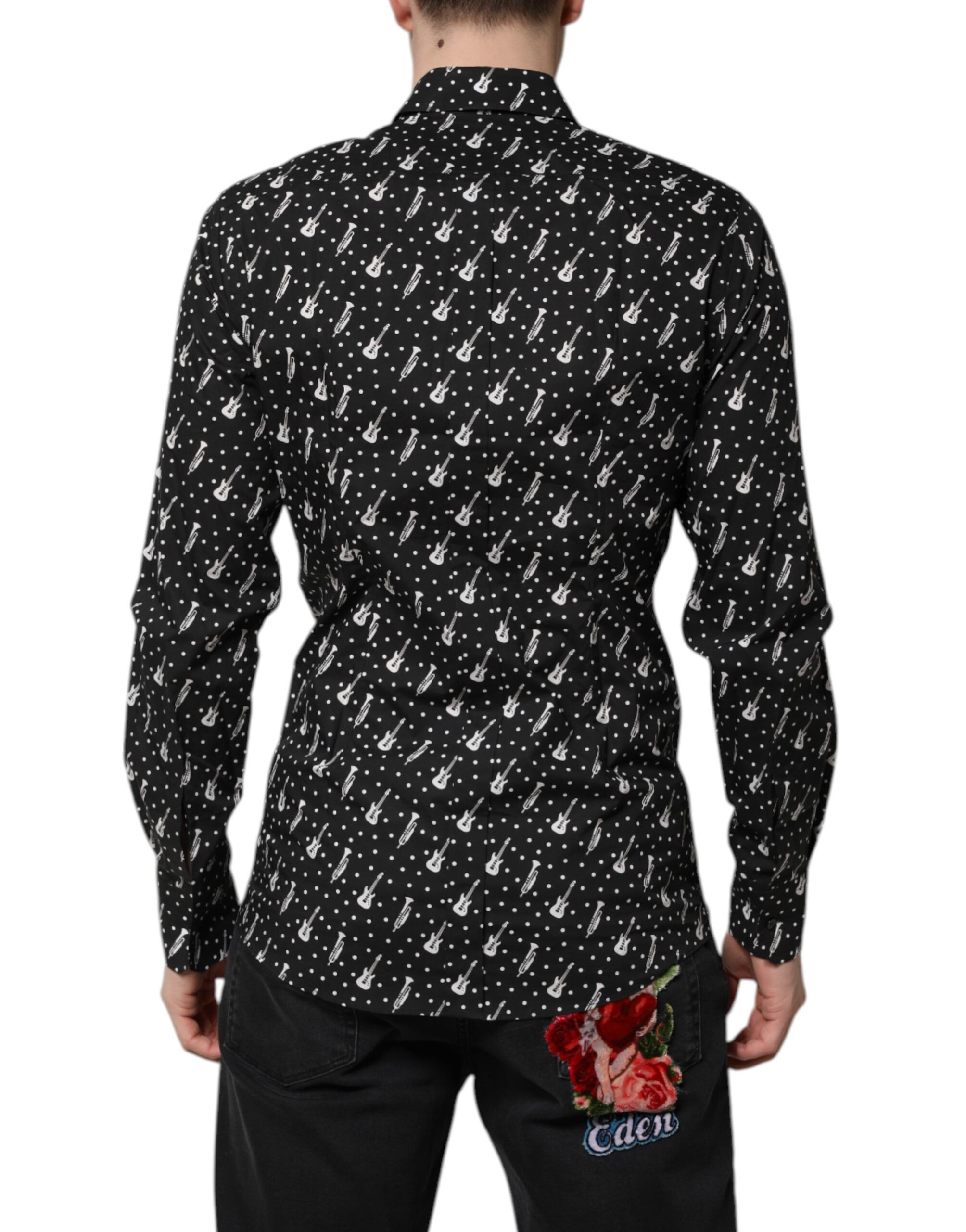 GOLD Instrument Embellished Men's Shirt - Dolce & Gabbana - Modalova