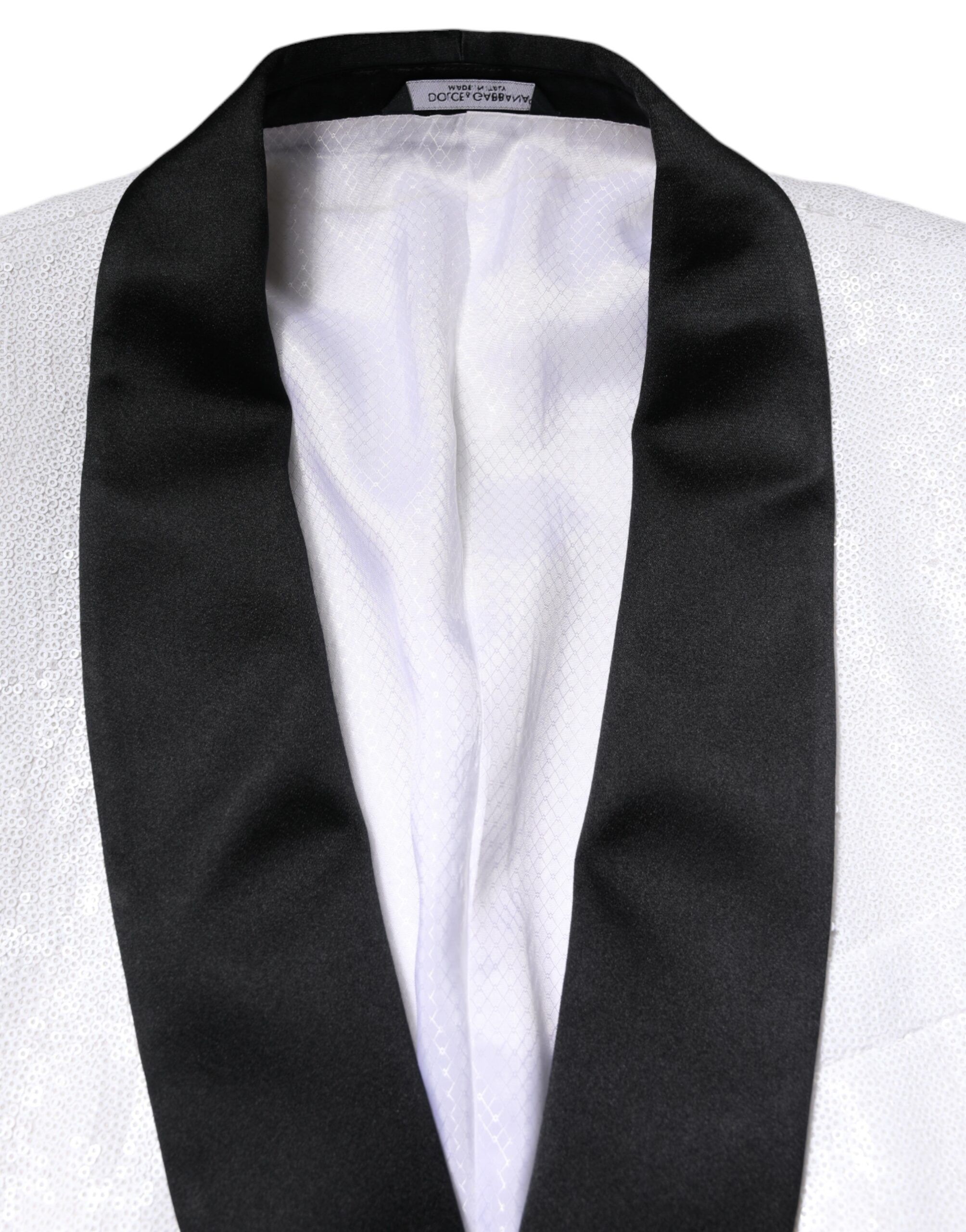 White Nylon Single Breasted Coat Men's Blazer - Dolce & Gabbana - Modalova