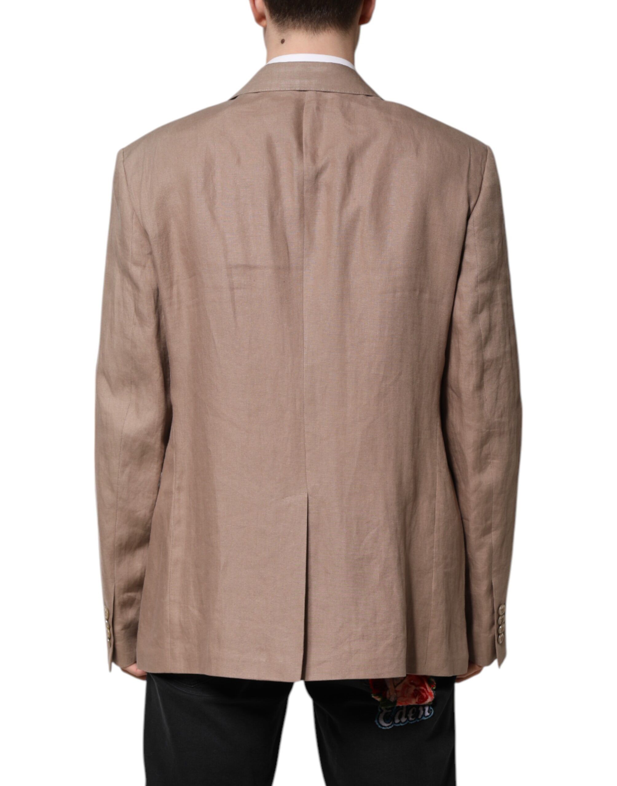 Beige TAORMINA Single Breasted Coat Men's Blazer - Dolce & Gabbana - Modalova