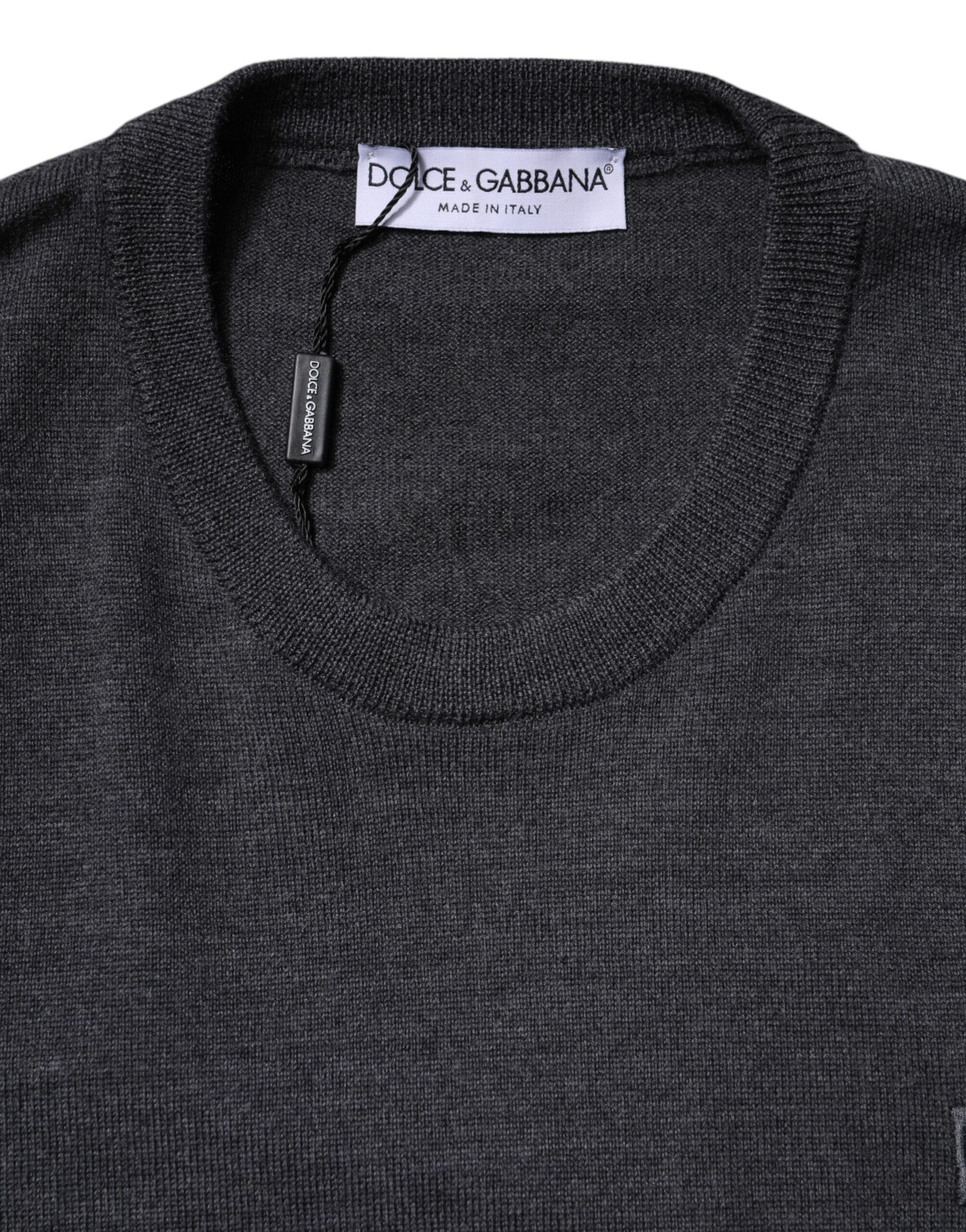Wool Logo Knitted Men Pullover Men's Sweater - Dolce & Gabbana - Modalova