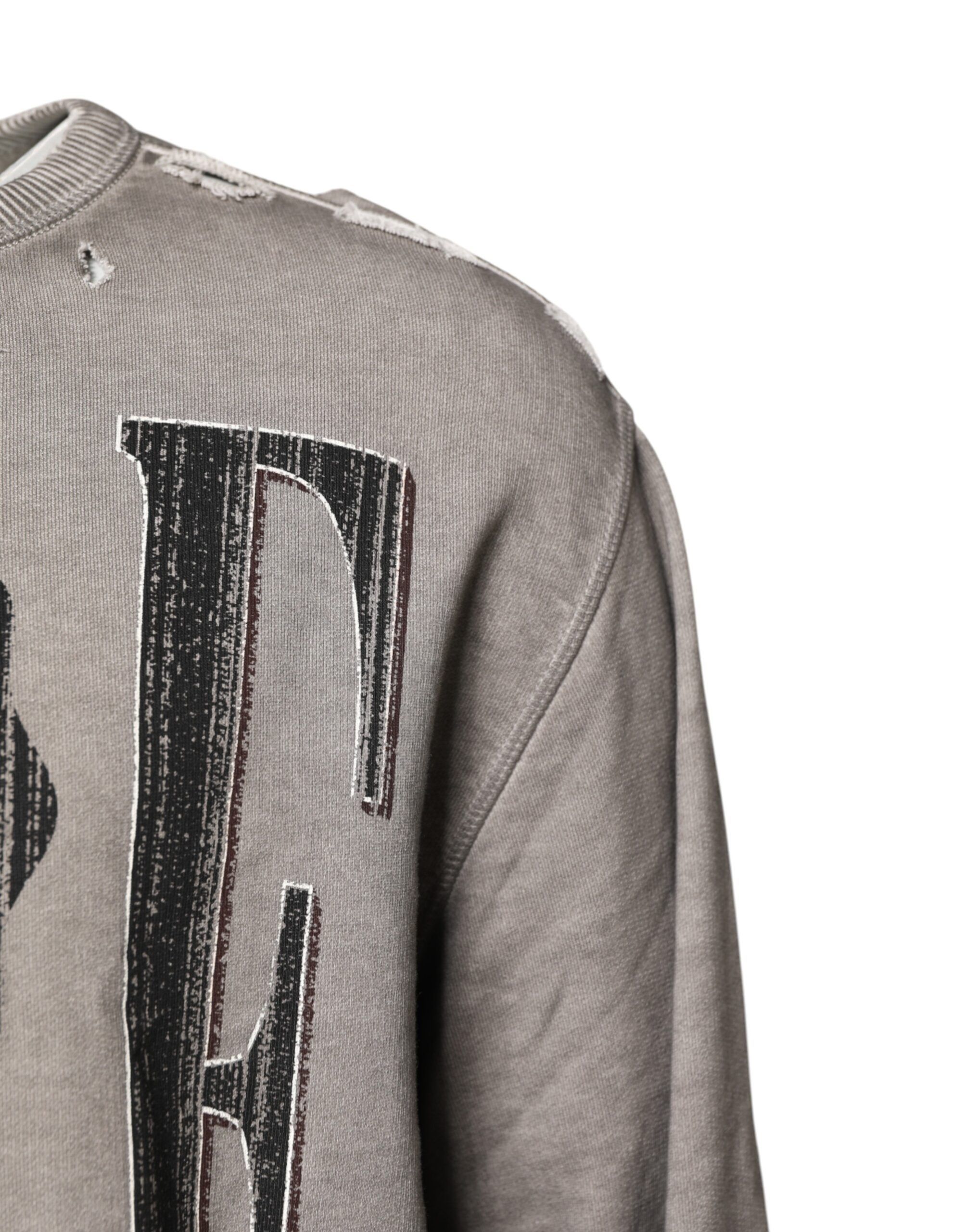 Logo Print Crew Neck Pullover Men's Sweater - Dolce & Gabbana - Modalova