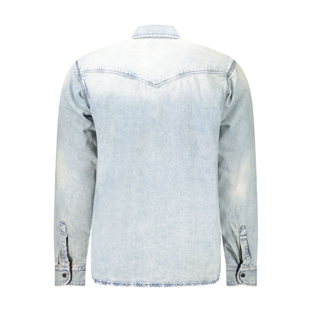 Hugo Boss Blue Cotton Men's Shirt - Hugo Boss - Modalova