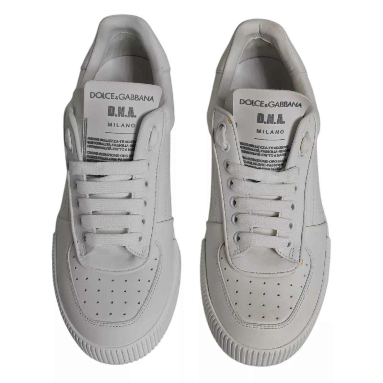 Miami Leather Low Top Sneakers Men's Shoes (Pre-Owned) - Dolce & Gabbana - Modalova
