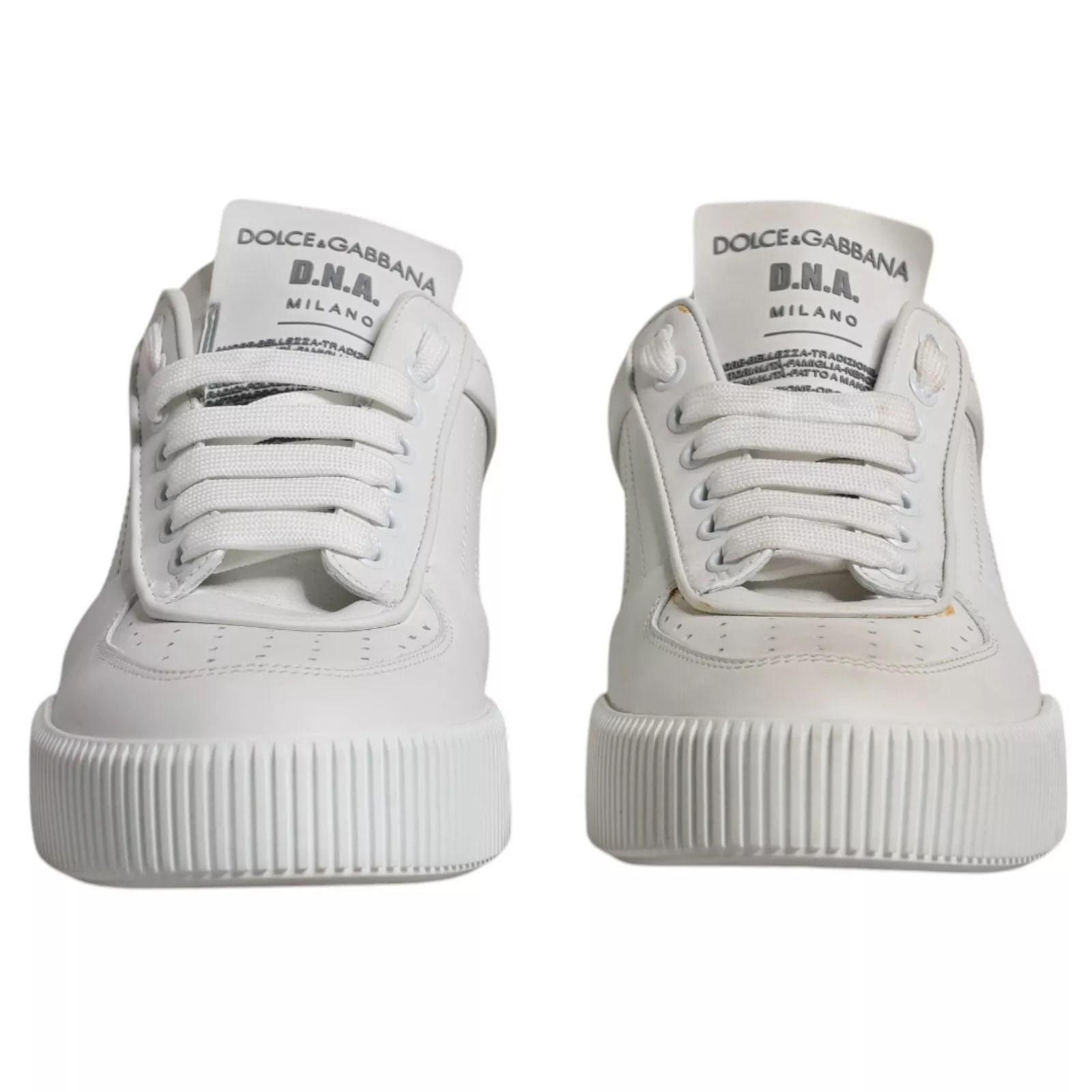 Miami Leather Low Top Sneakers Men's Shoes (Pre-Owned) - Dolce & Gabbana - Modalova