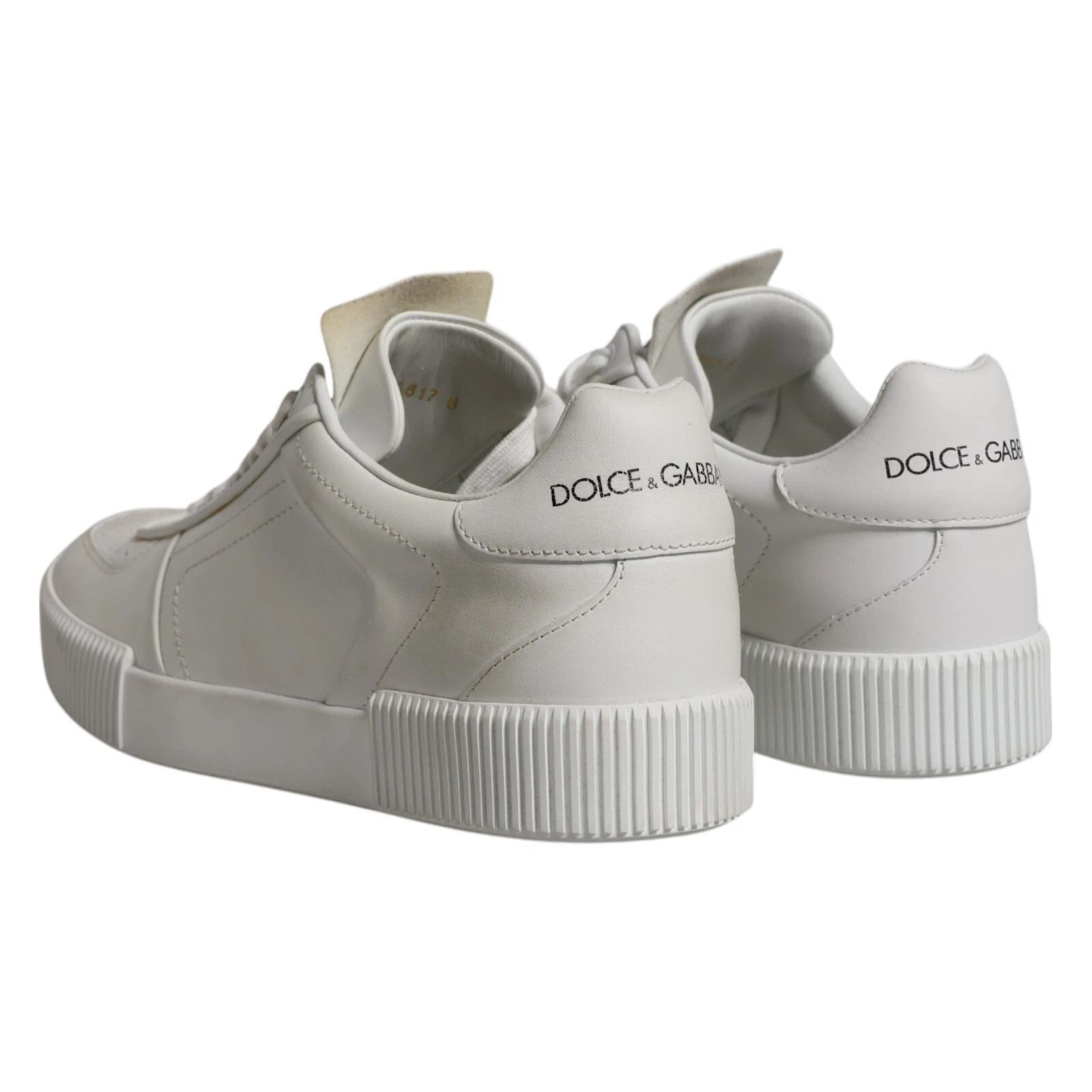 Miami Leather Low Top Sneakers Men's Shoes (Pre-Owned) - Dolce & Gabbana - Modalova