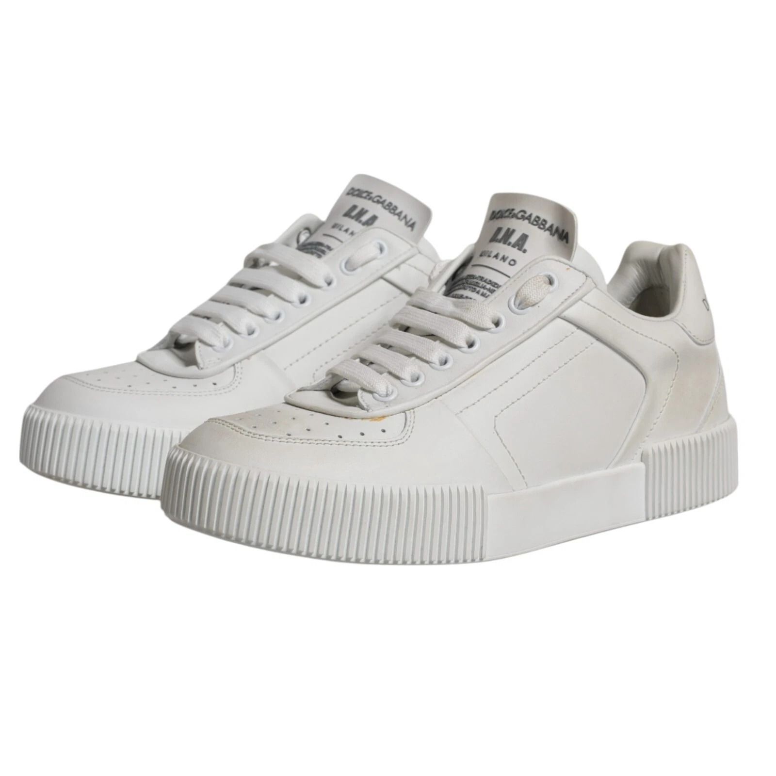 Miami Leather Low Top Sneakers Men's Shoes (Pre-Owned) - Dolce & Gabbana - Modalova