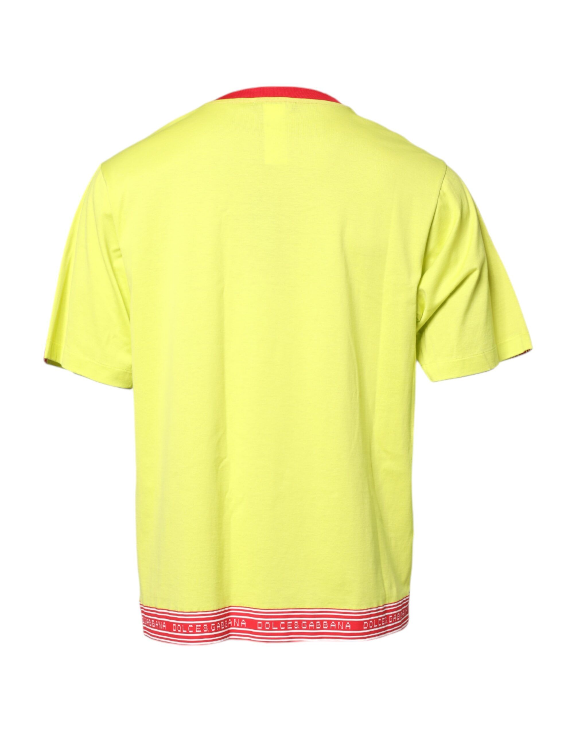 Cotton 85 Patch Crew Neck Men's T-shirt - Dolce & Gabbana - Modalova