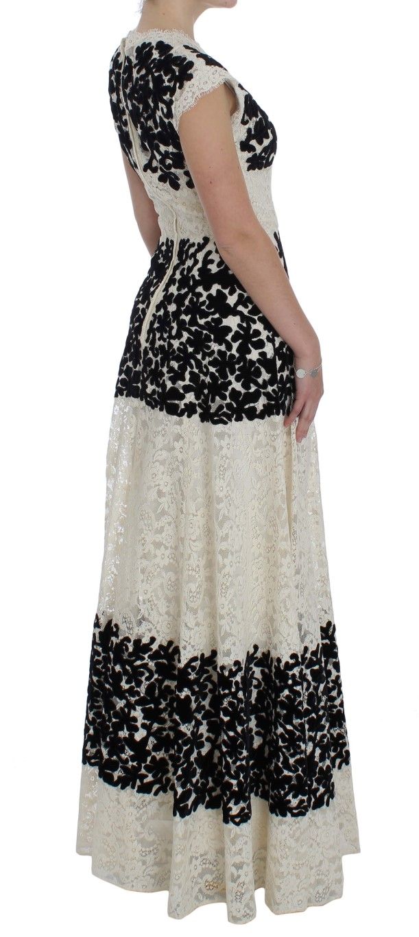 Floral Lace Ricamo Long Ball Maxi Women's Dress - Dolce & Gabbana - Modalova