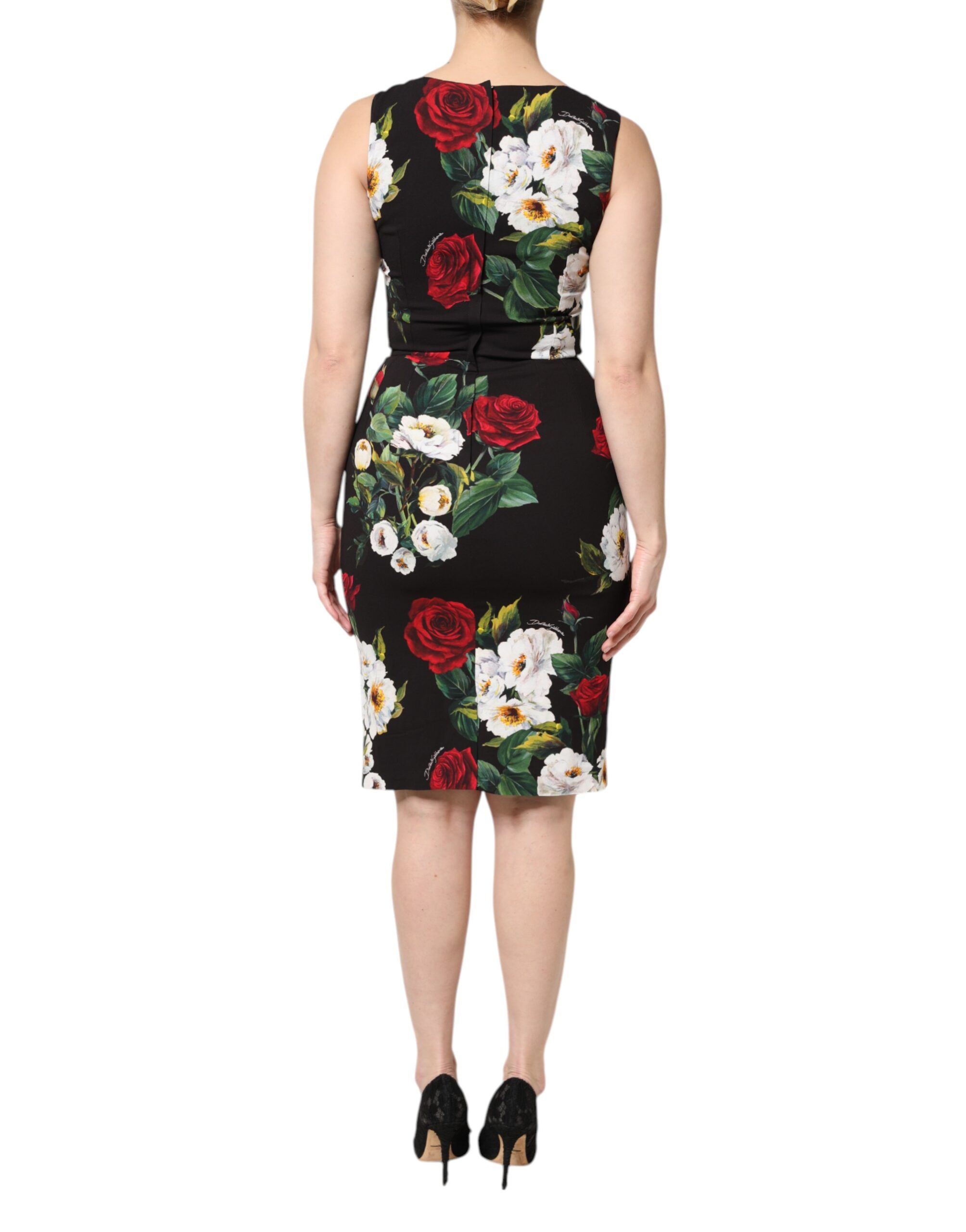 Floral Print Sleeveless Sheath Women's Dress - Dolce & Gabbana - Modalova