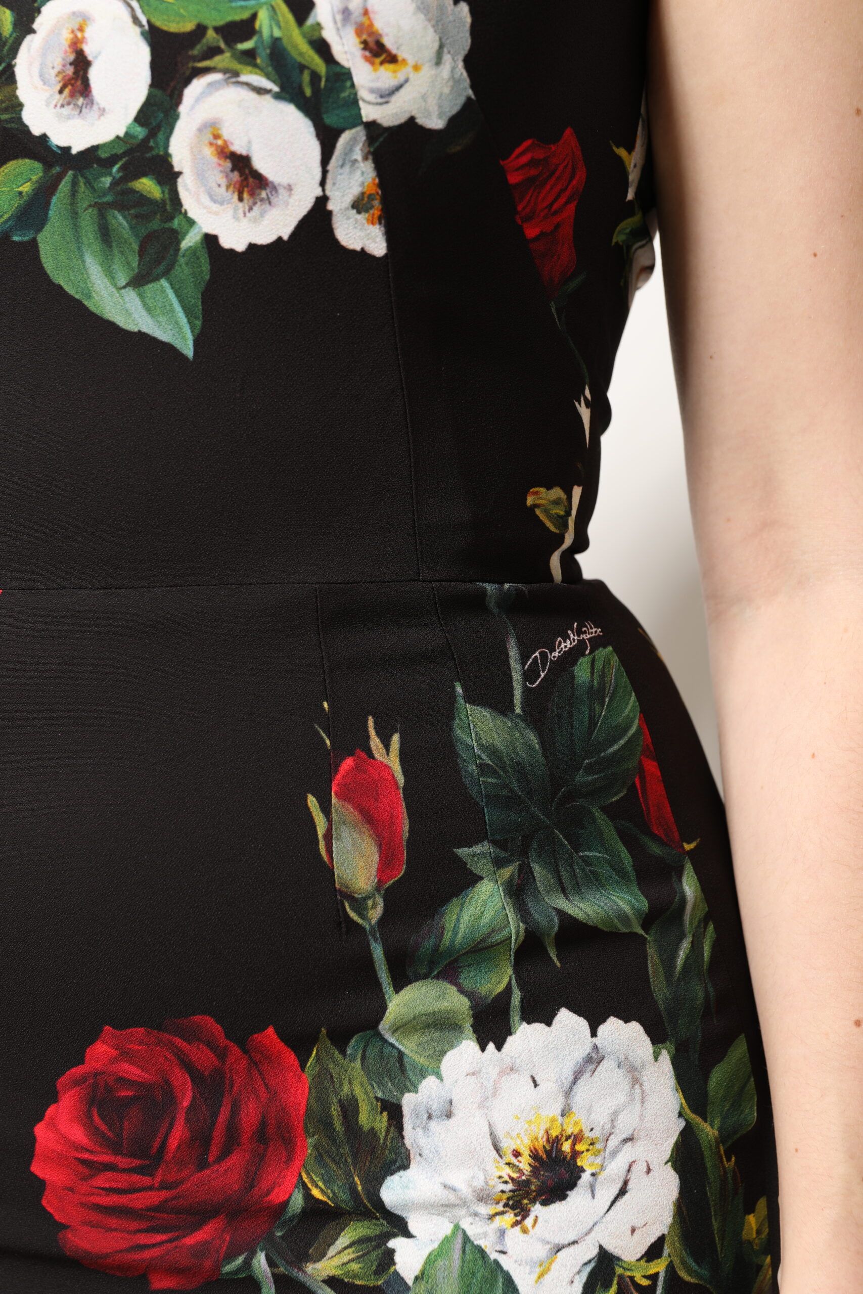 Floral Print Sleeveless Sheath Women's Dress - Dolce & Gabbana - Modalova