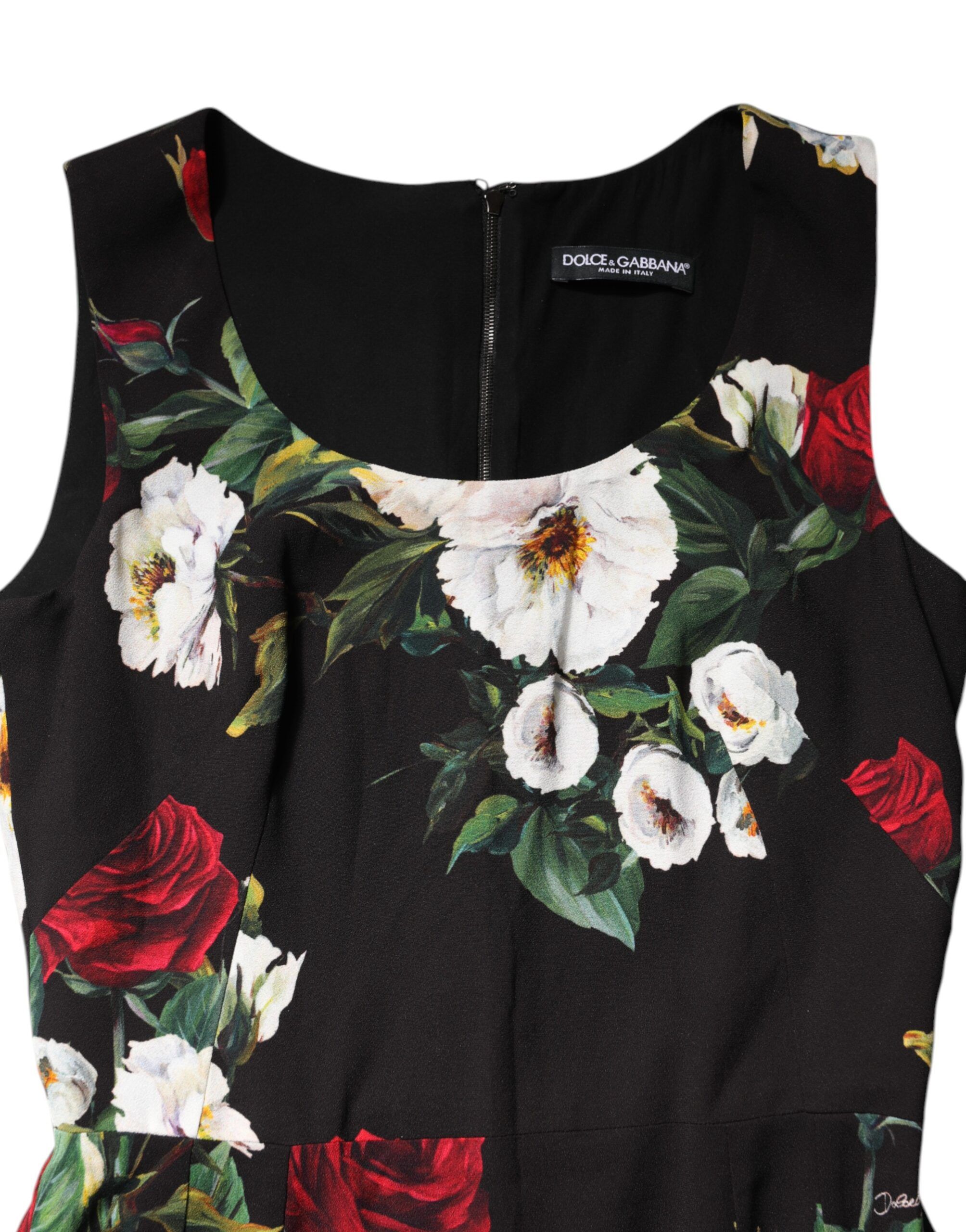 Floral Print Sleeveless Sheath Women's Dress - Dolce & Gabbana - Modalova